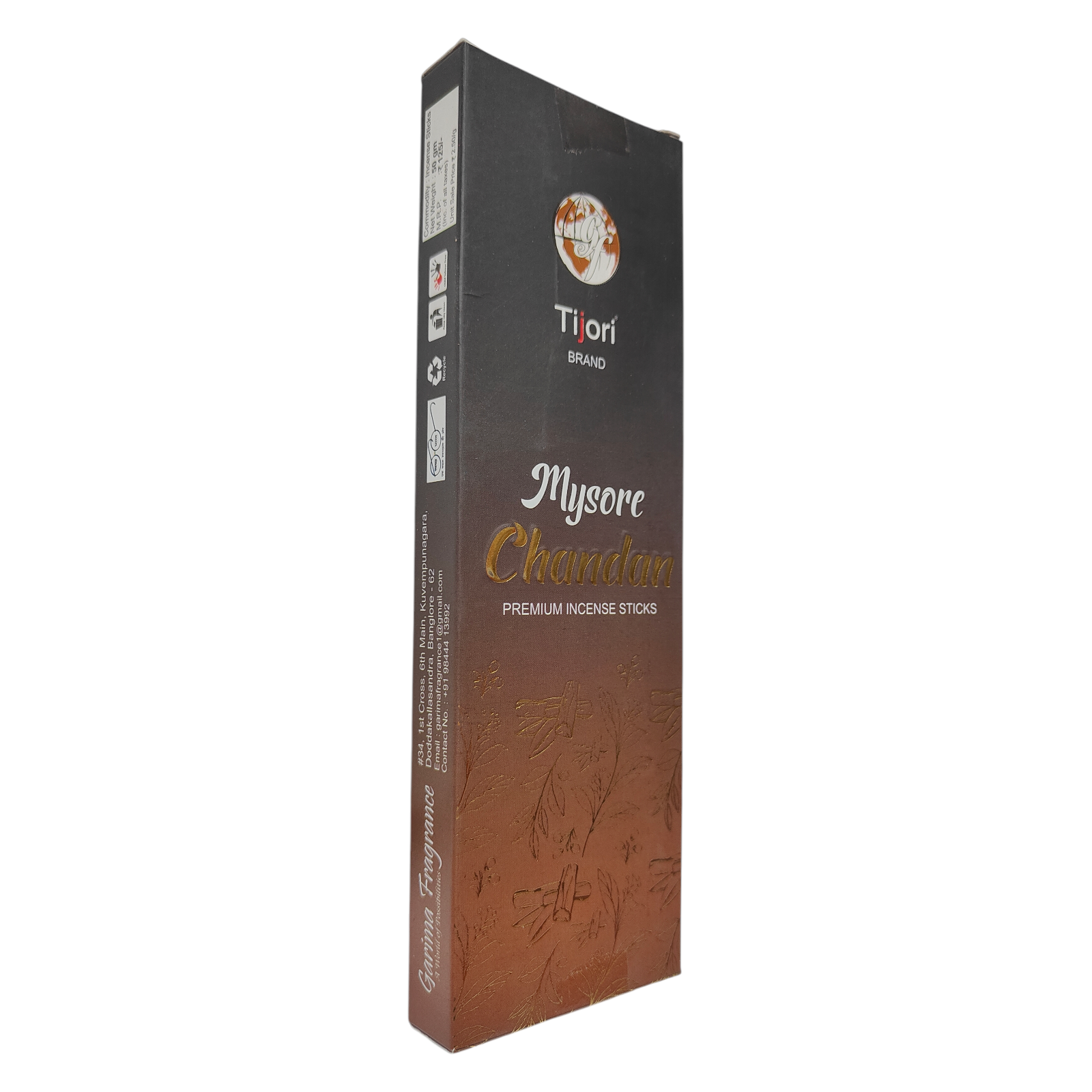 Tijori Mysore Chandan Premium Incense Sticks – Natural Sandalwood Agarbatti for Puja & Meditation