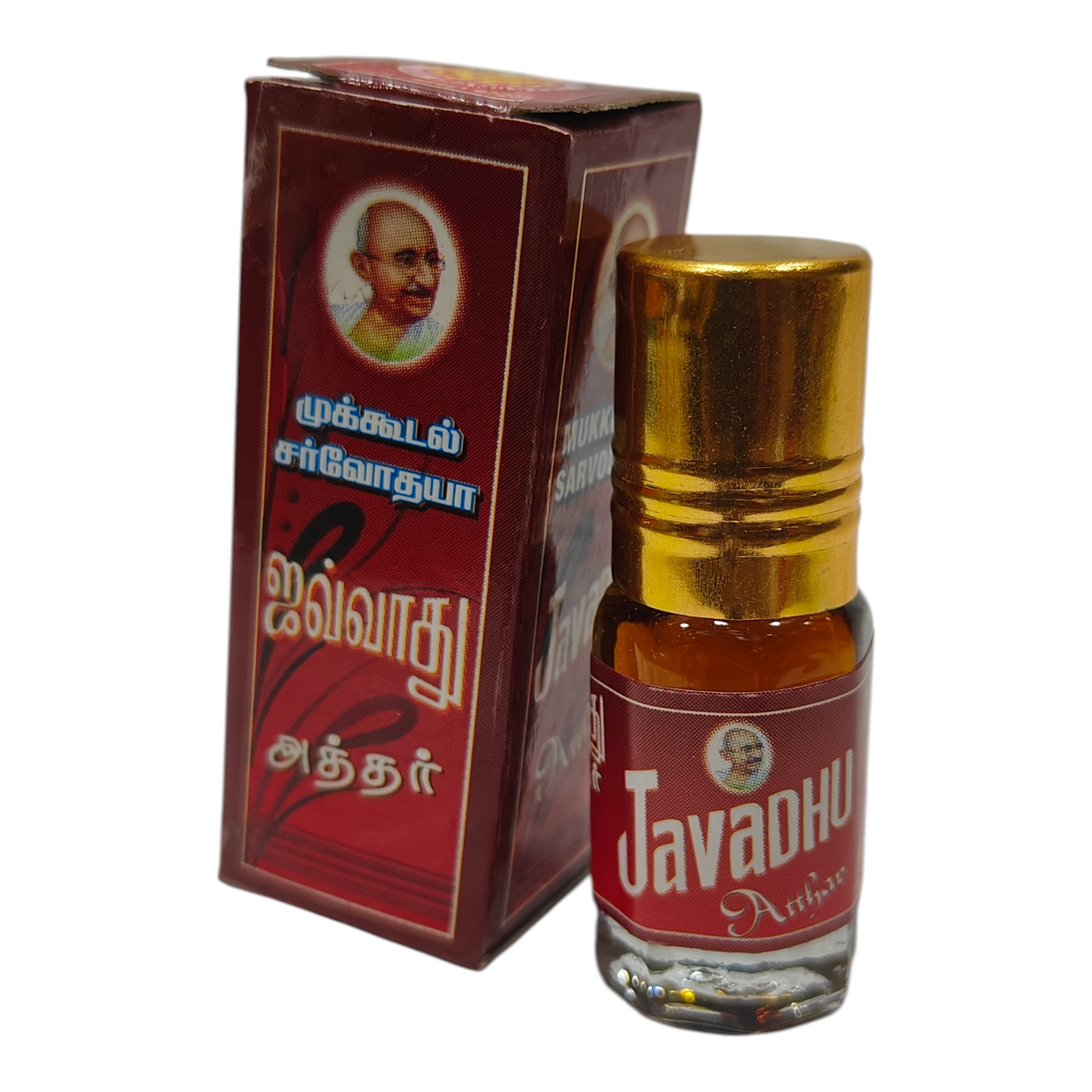 Mukkudal Sarvodaya Javadhu Atthar - 3ml -divine fragrance for Pooja & Celebrations