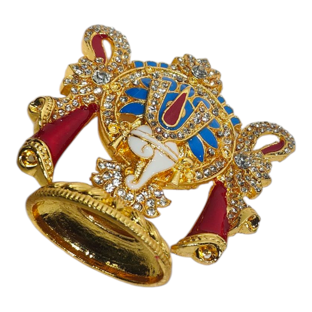 Thiruman Shanku & Chakram 3 in 1 Stone Art Décor  – Home, Car Décor & Spiritual Gift