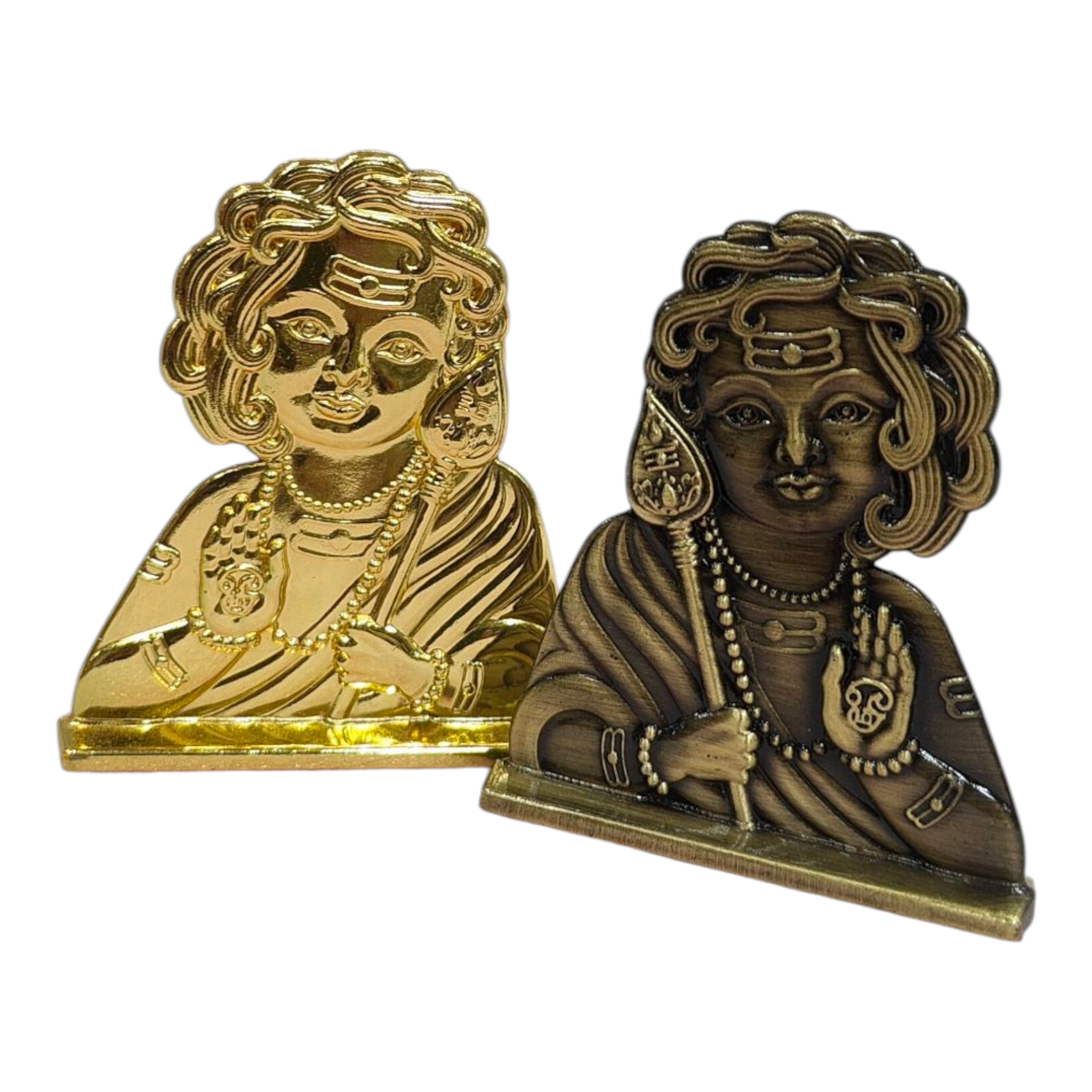 Bala Murugan Golden Antique Home Decor & Car Dashboard Figurine 2.5 inches