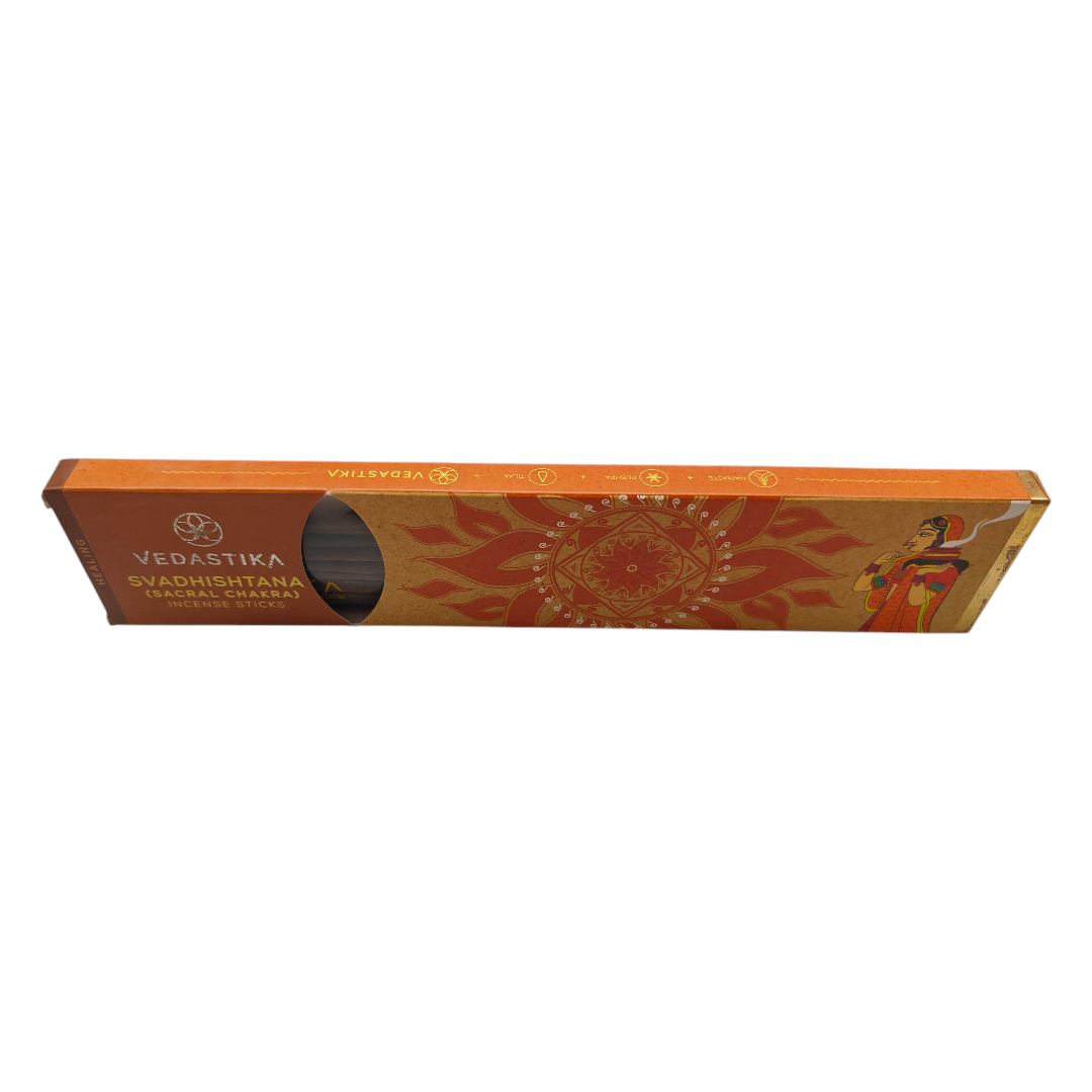Vedastika Svadishtana (Sacral Chakra) Incense Sticks - Traditional Aroma for Chakra Meditation & Energy healing