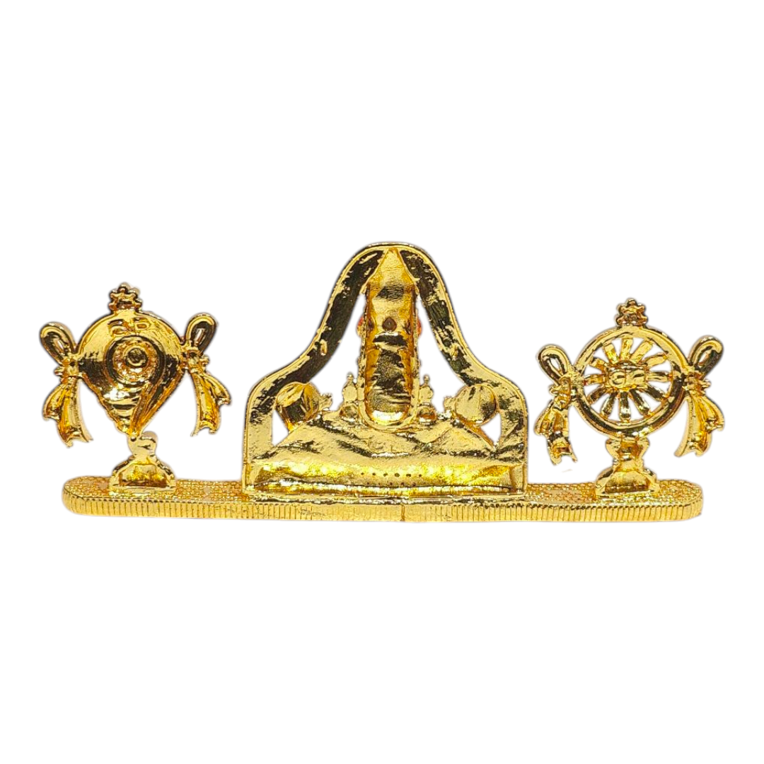 Srinivasa Perumal Stone Studded with Shanku Chakram – Home, Car Décor & Spiritual Gift