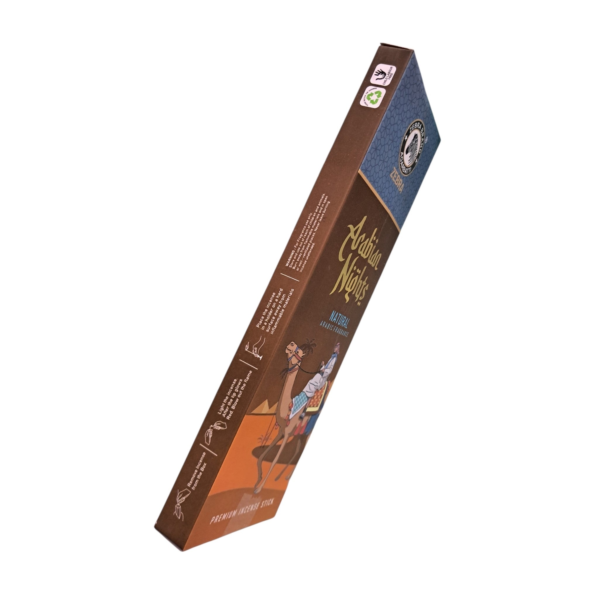Zebra Arabian Nights Premium Incense Stick - Long Lasting Oud Fragrance