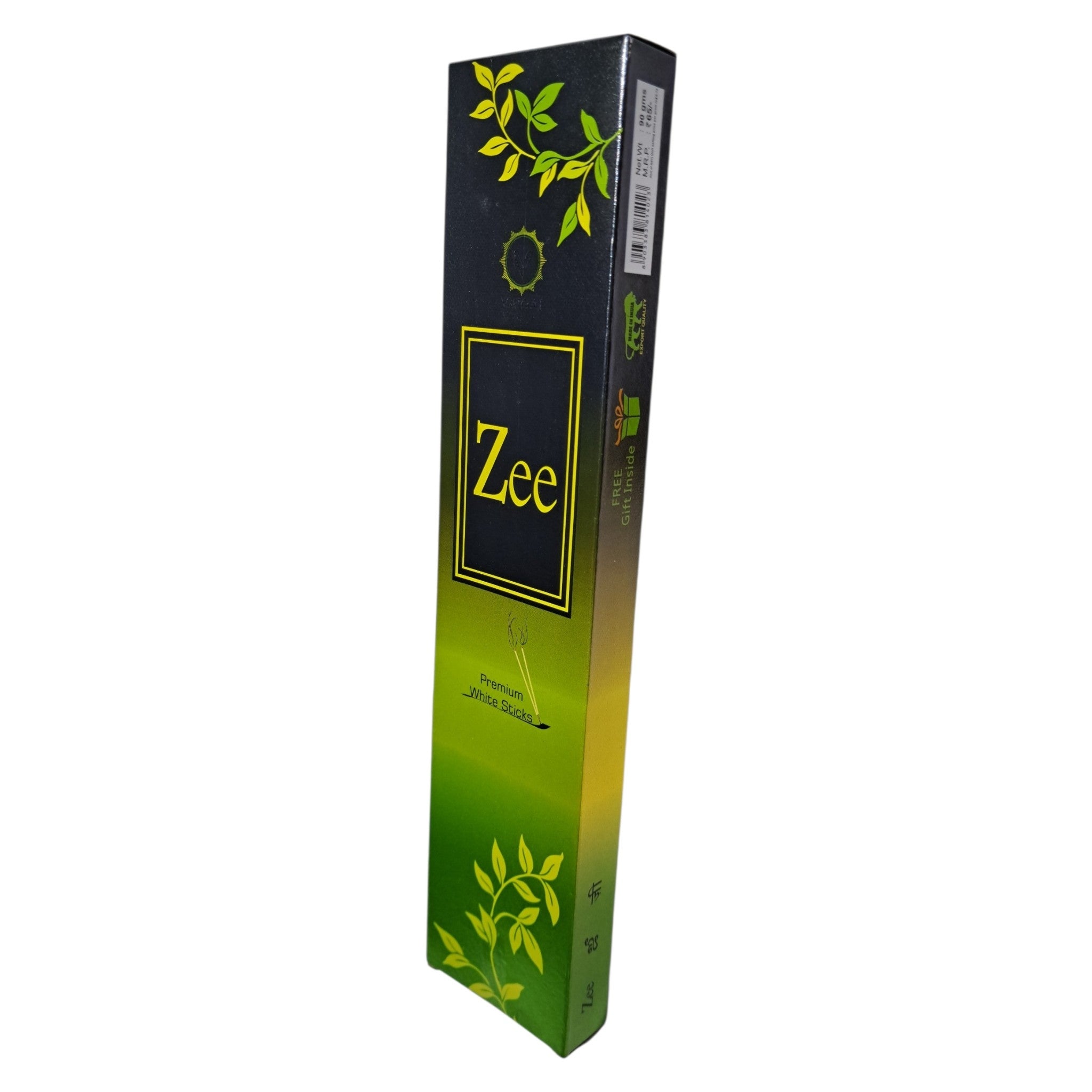 Vaigai Zee Premium White Sticks - Rich Charcoal-free incense for Pooja rituals