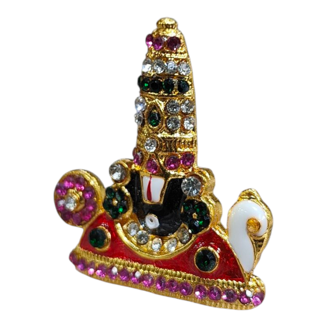 Sri Balaji Holy Face Stone art work Car Dashboard show piece - Pooja Worship & spiritual Gift