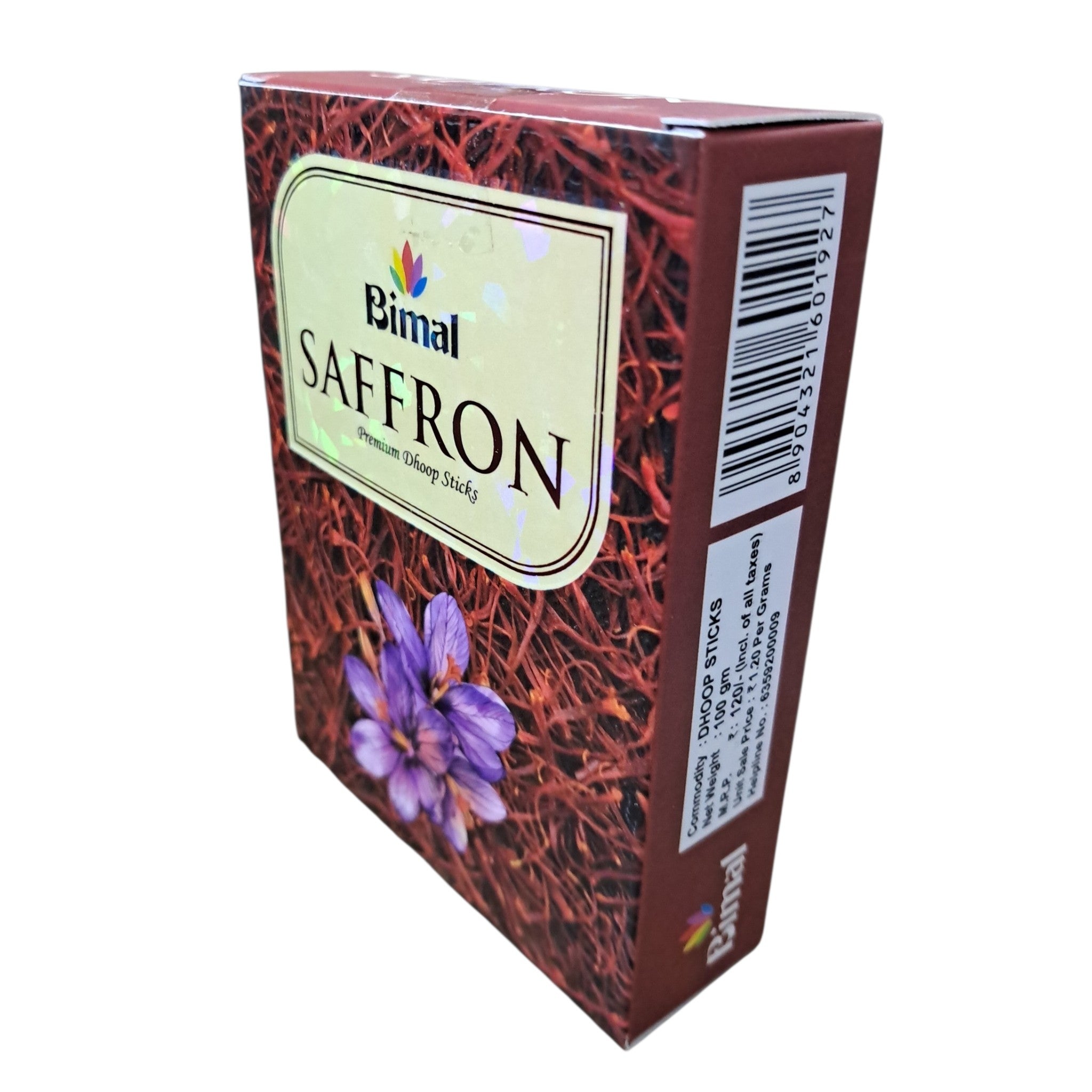 Bimal Saffron Premium Dhoop Sticks - Spiritual and Luxury Fragrance and gifting