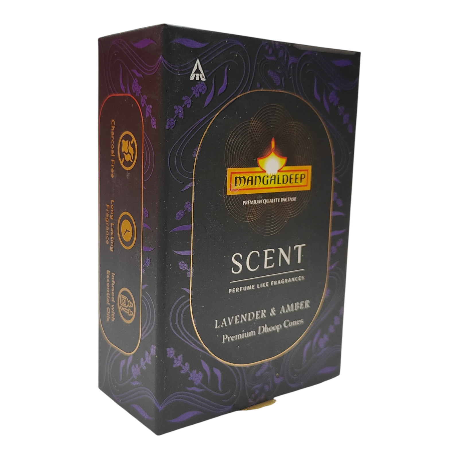 Mangaldeep Scent Premium Combo of Lavender & Amber Dhoop Cones - for divine fragrance and tranquility