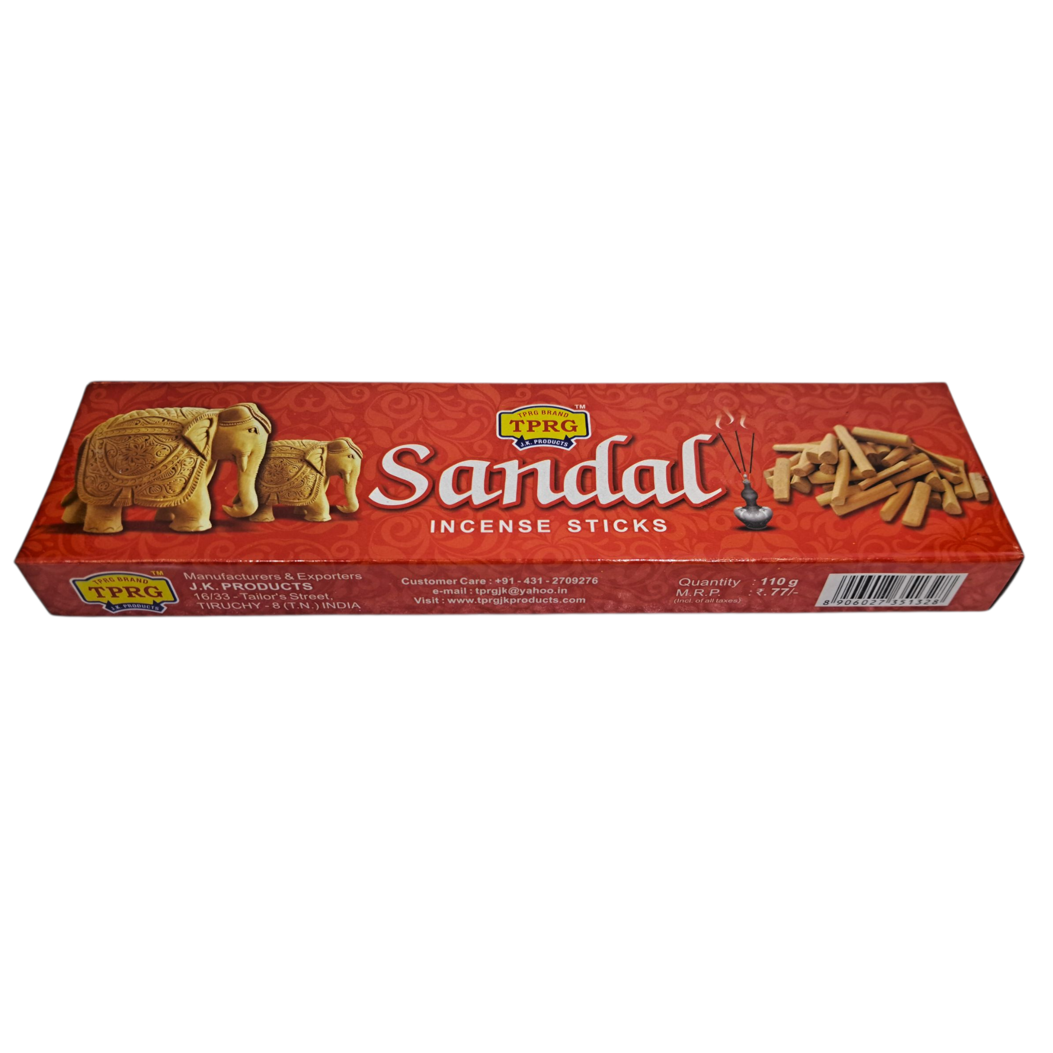 TPRG Sandal Incense Sticks - Rich in texture and Chandan fragrance for Spiritual Pooja & practices