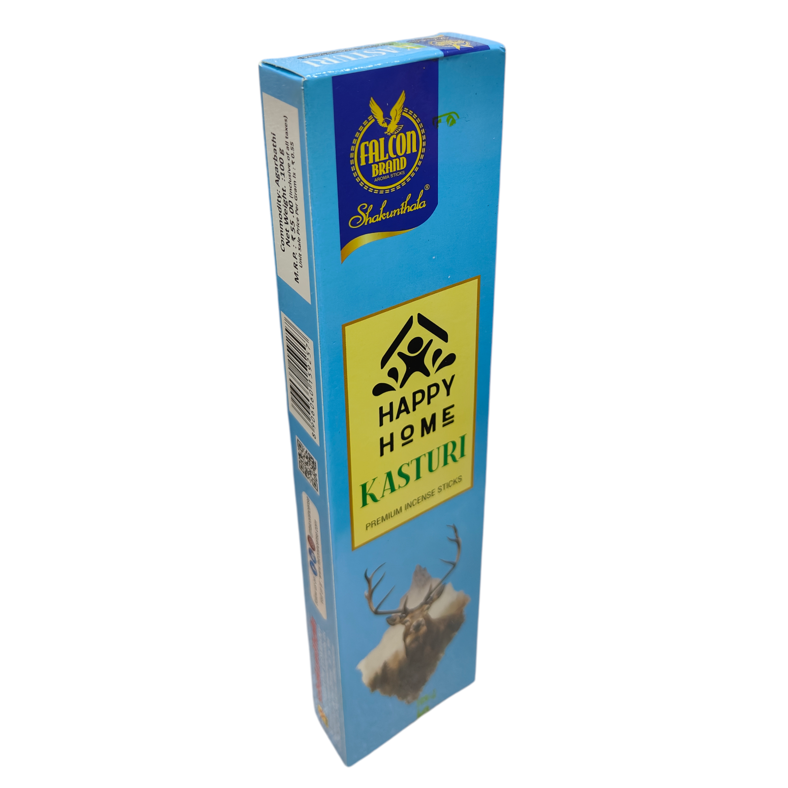 Shakunthala Happy Home Kasturi Premium Incense Sticks - Traditional Musk Flavour Agarbathi for Pooja & Temple Rituals