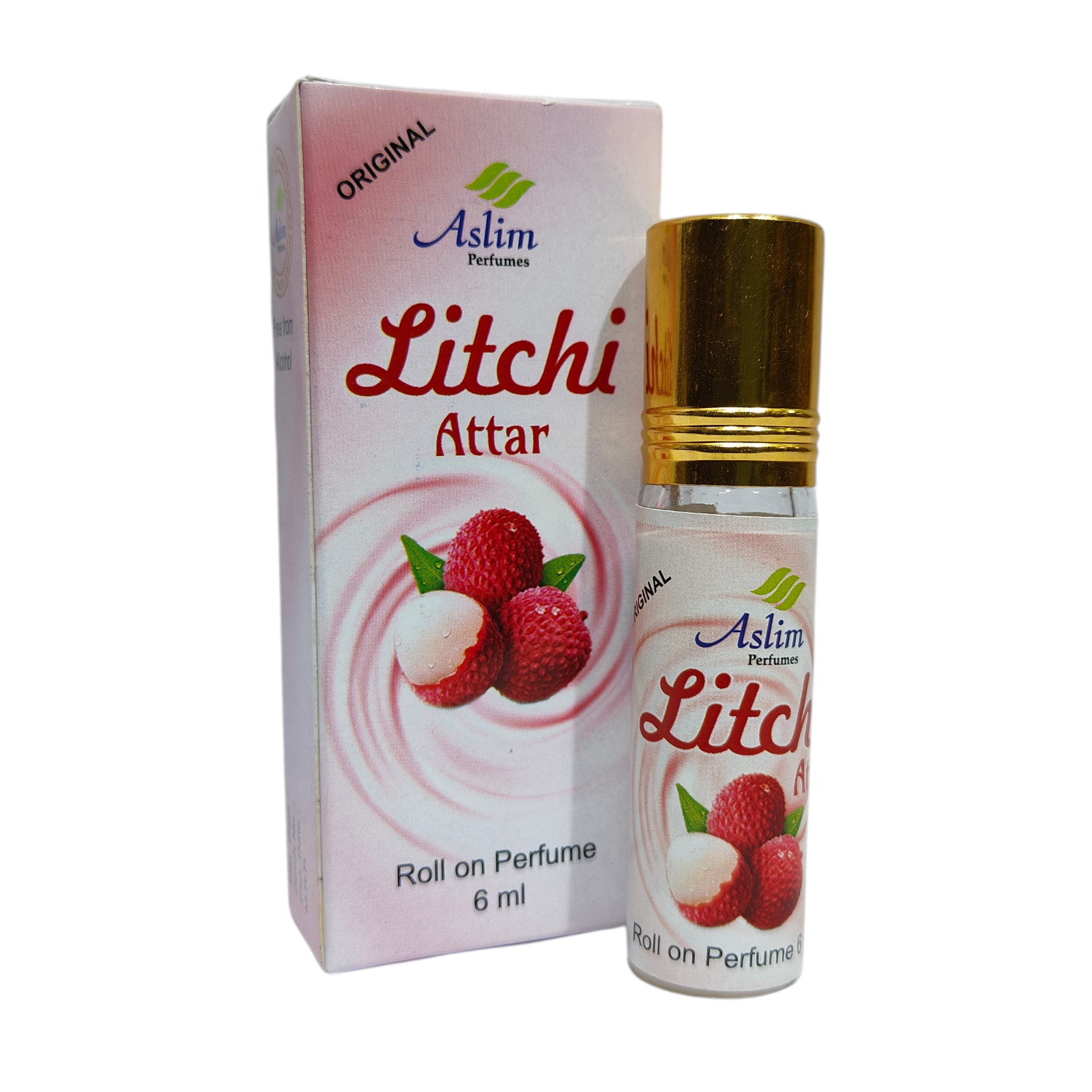 Aslim Litchi Attar Roll On 6 ml - Sweet Fruity Perfume Oil for both Men & Women