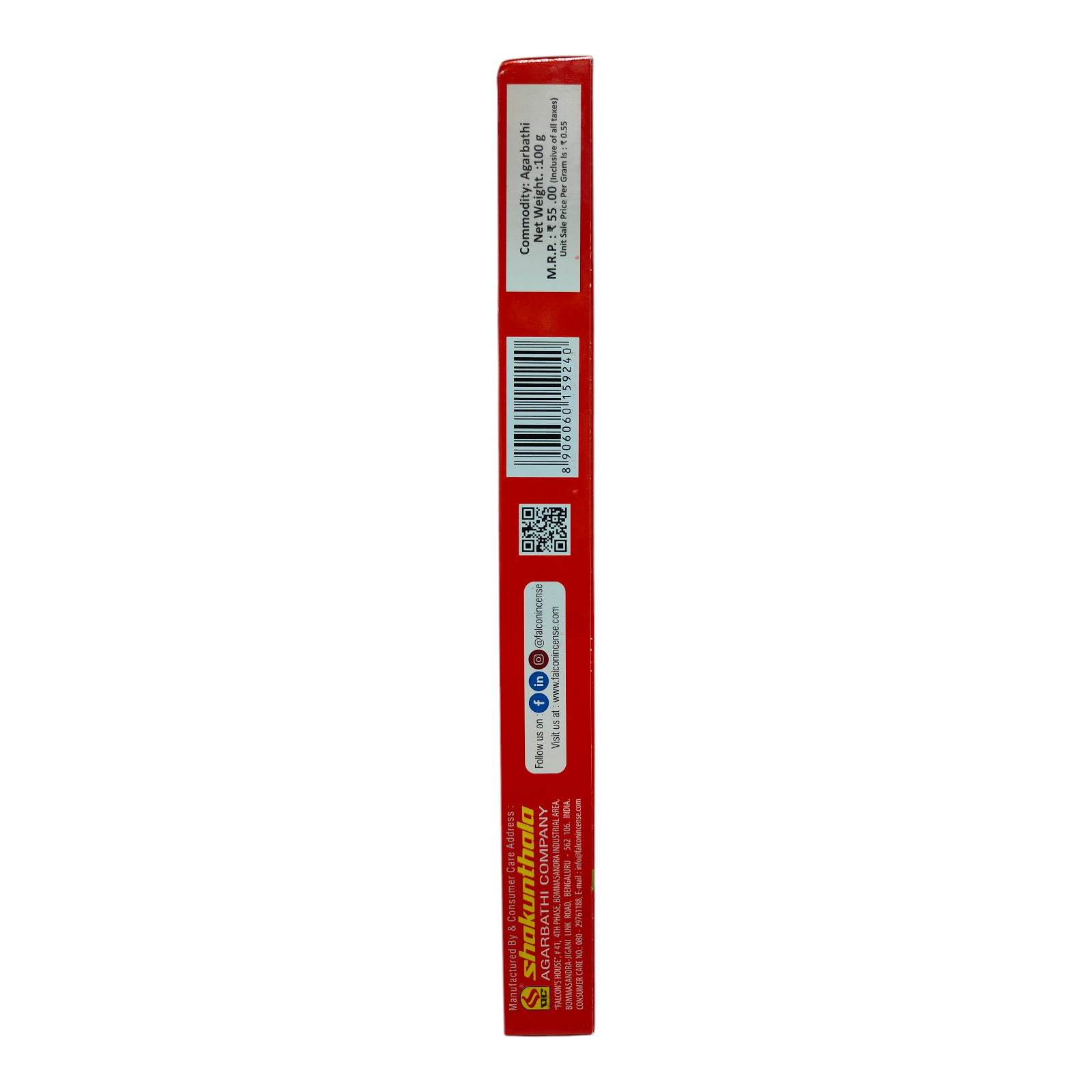 Falcon Brand Shakunthala Happy Home Rajnigandha Premium Incense Sticks -Rich floral scent of Tube Rose for Pooja & Meditation