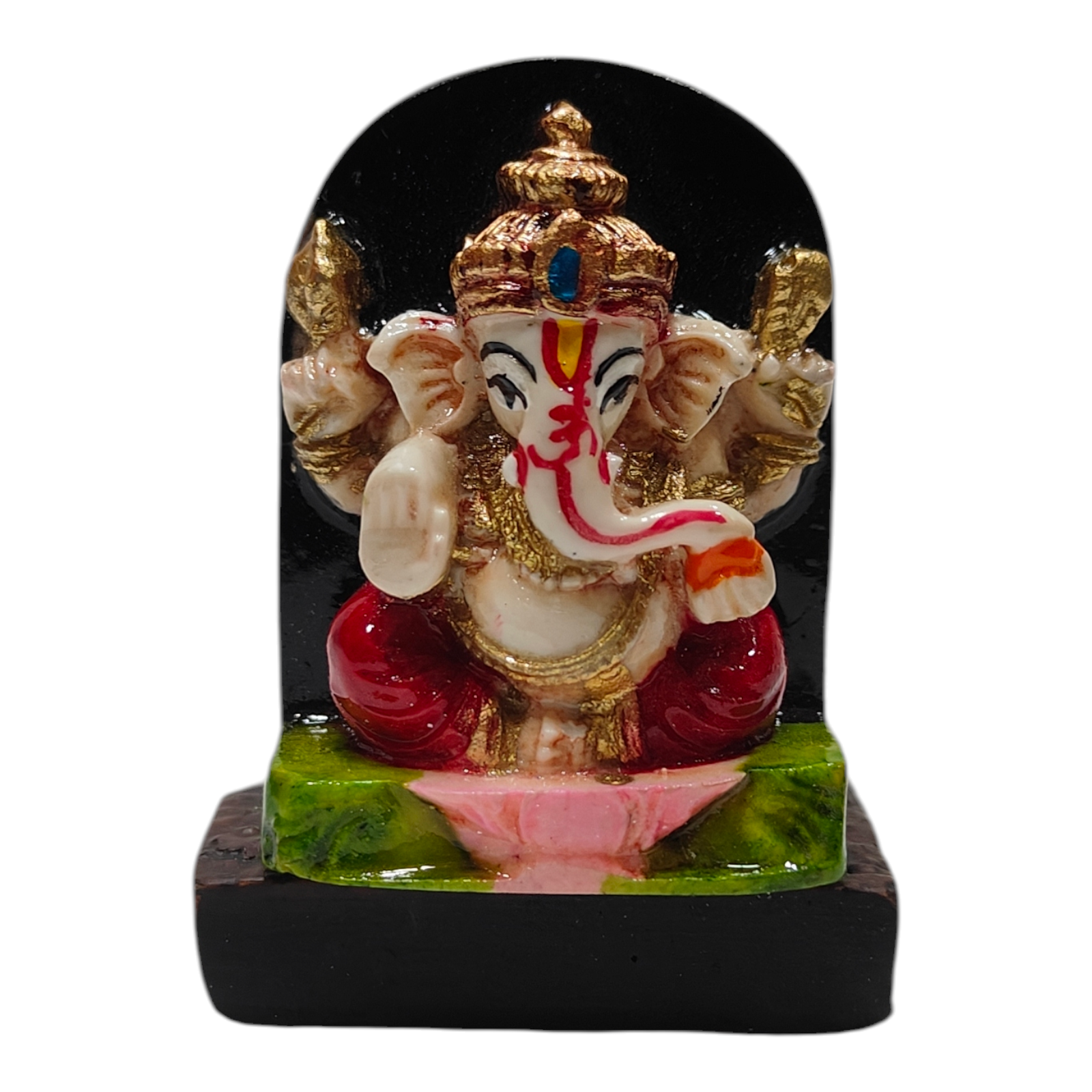 Mini Ganpathi Papa Idol SB 758 size 2 inches - Religious return gifts for Ganesh Chaturthi & Weddings