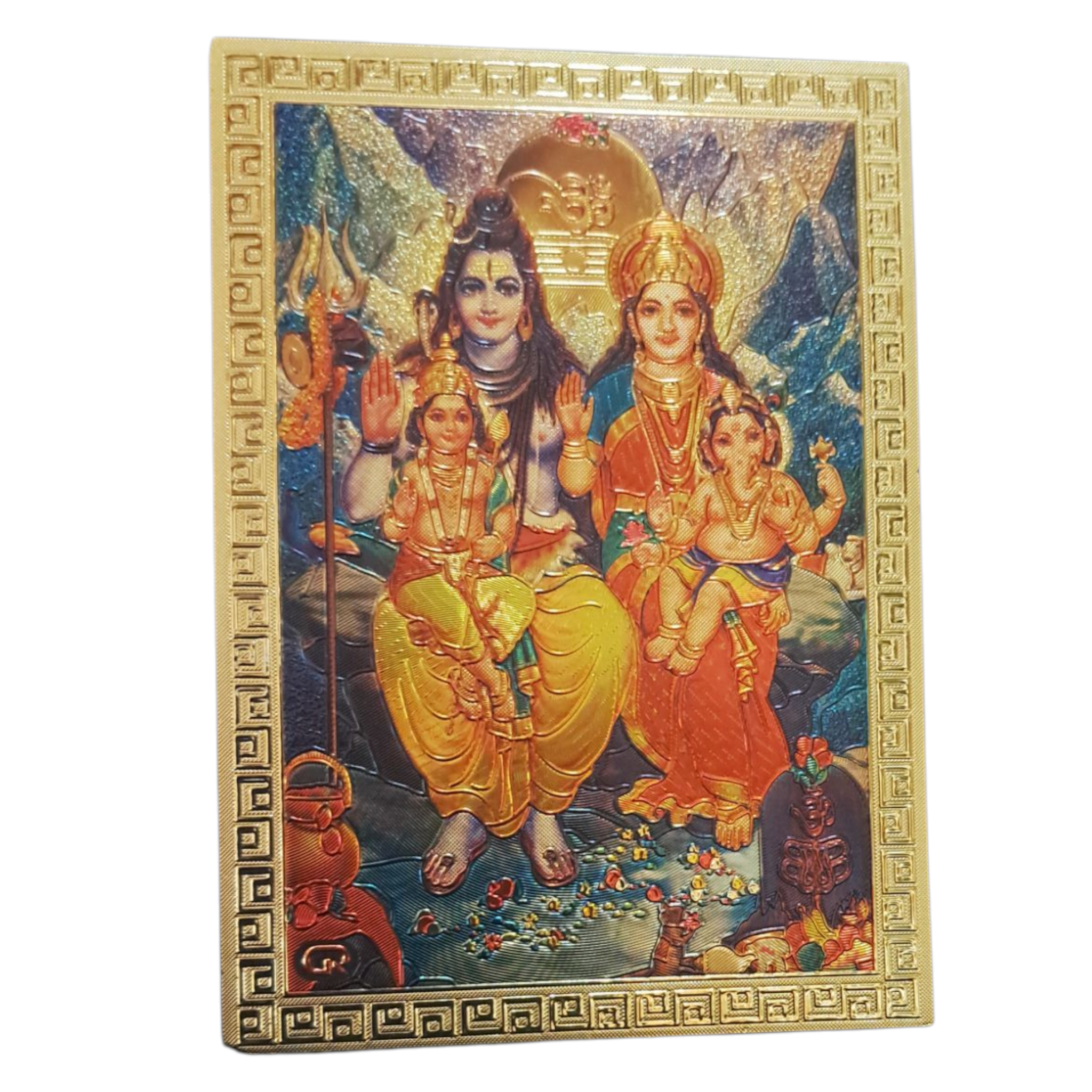 Shiva Parvathi Family Magnet 6.25 X 8.5 Cms
