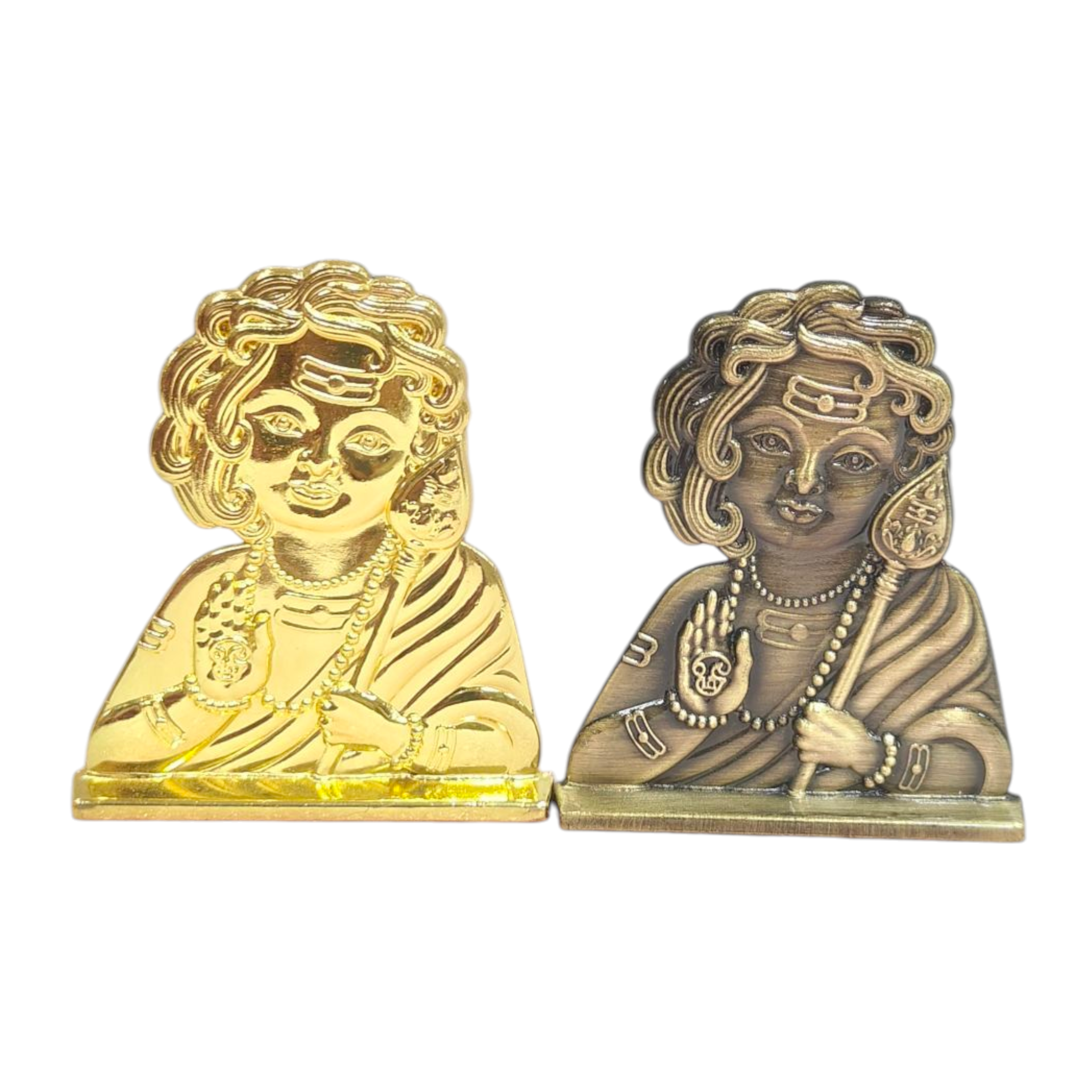 Bala Murugan Golden Antique Home Decor & Car Dashboard Figurine 2.5 inches
