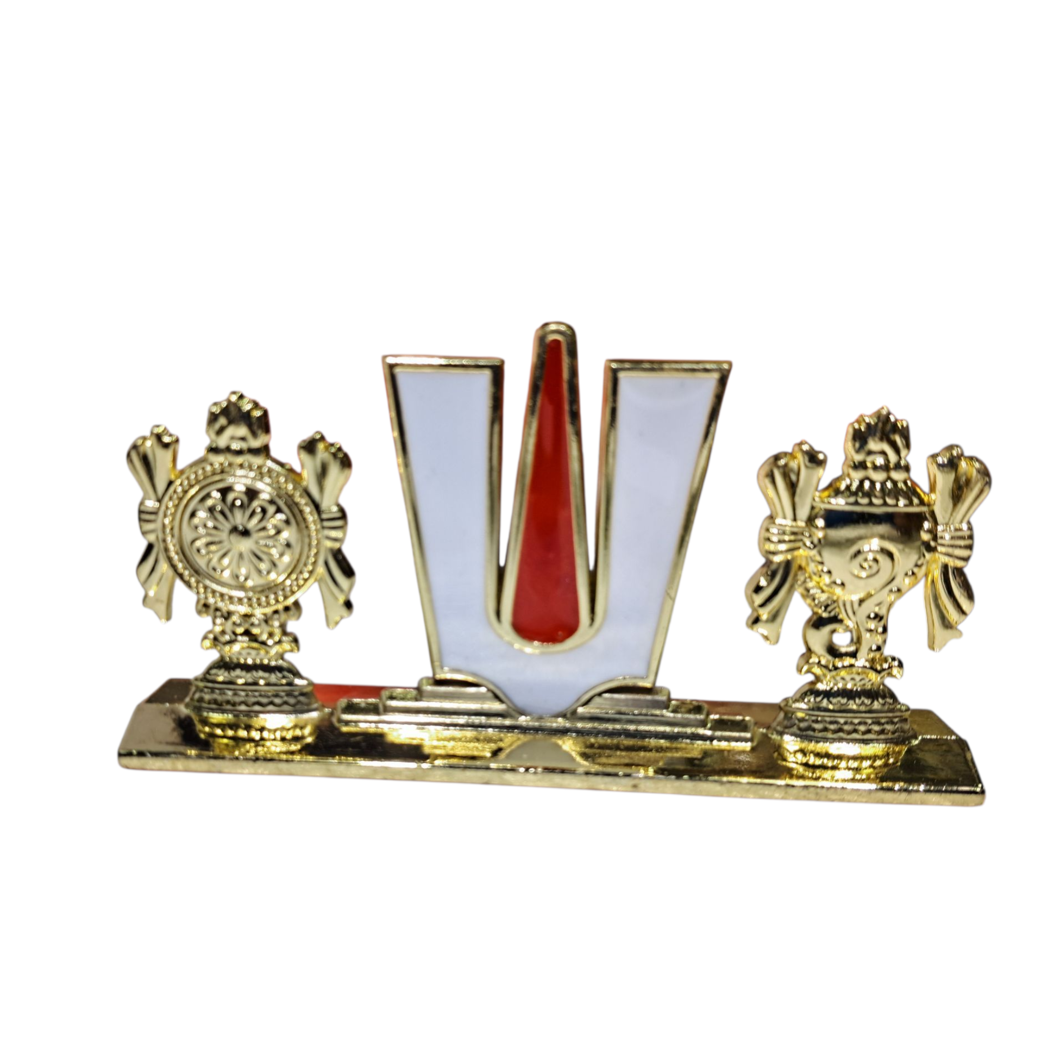 Thenkalai Thiruman Shankh Chakra Home Decor & Car Dashboard religious Gift