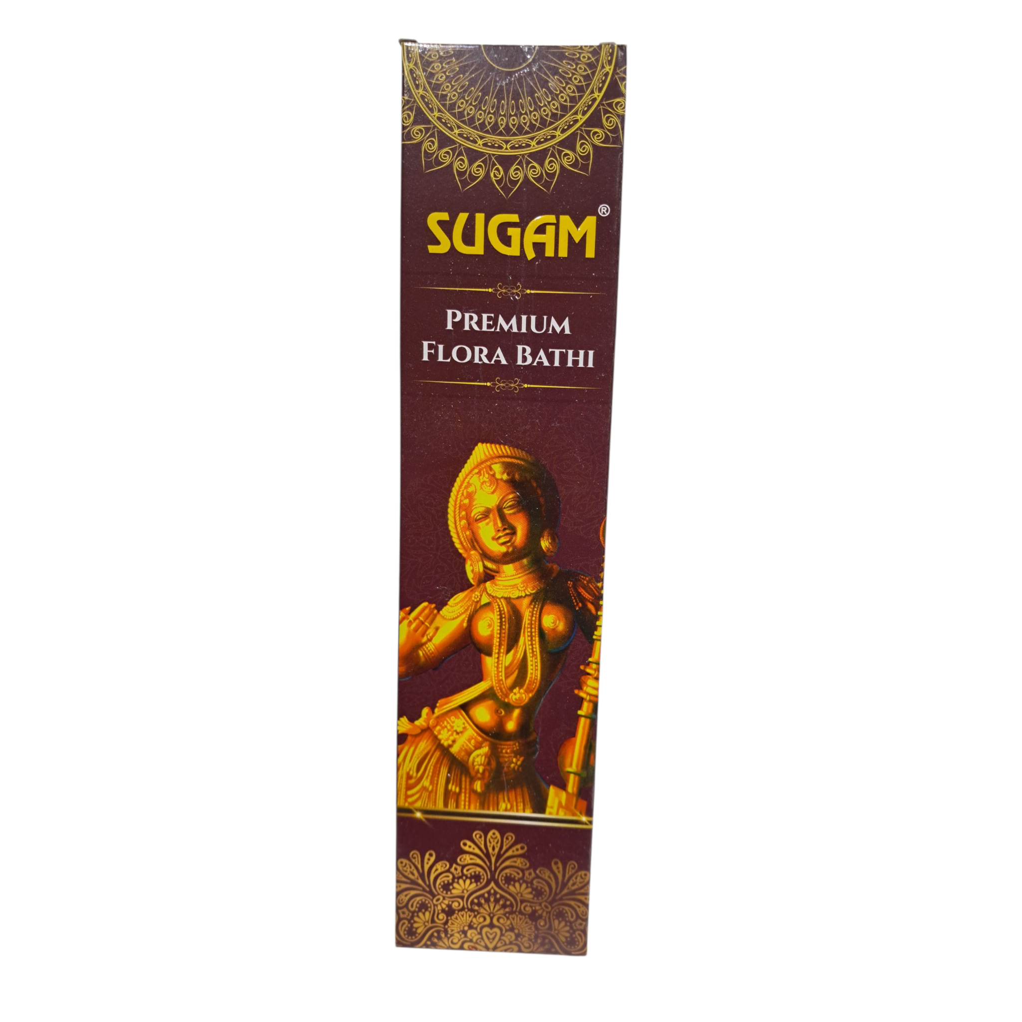 GT Sugam Premium Flora Bathi - Hand-Rolled Natural Incense Sticks for Pooja