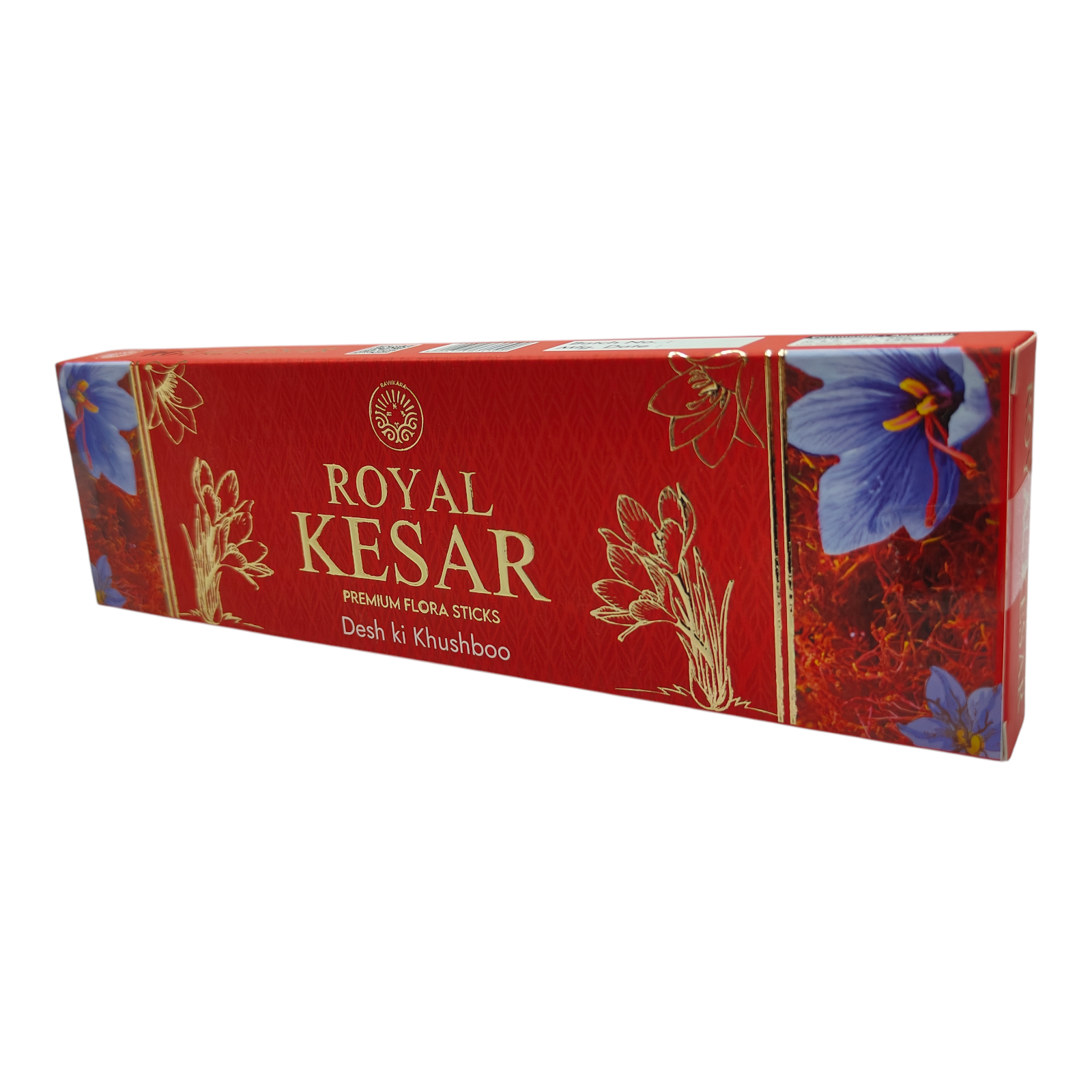 Ravi Rag Royal Kesar Premium Flora Sticks - traditional temple-style  Saffron fragrance