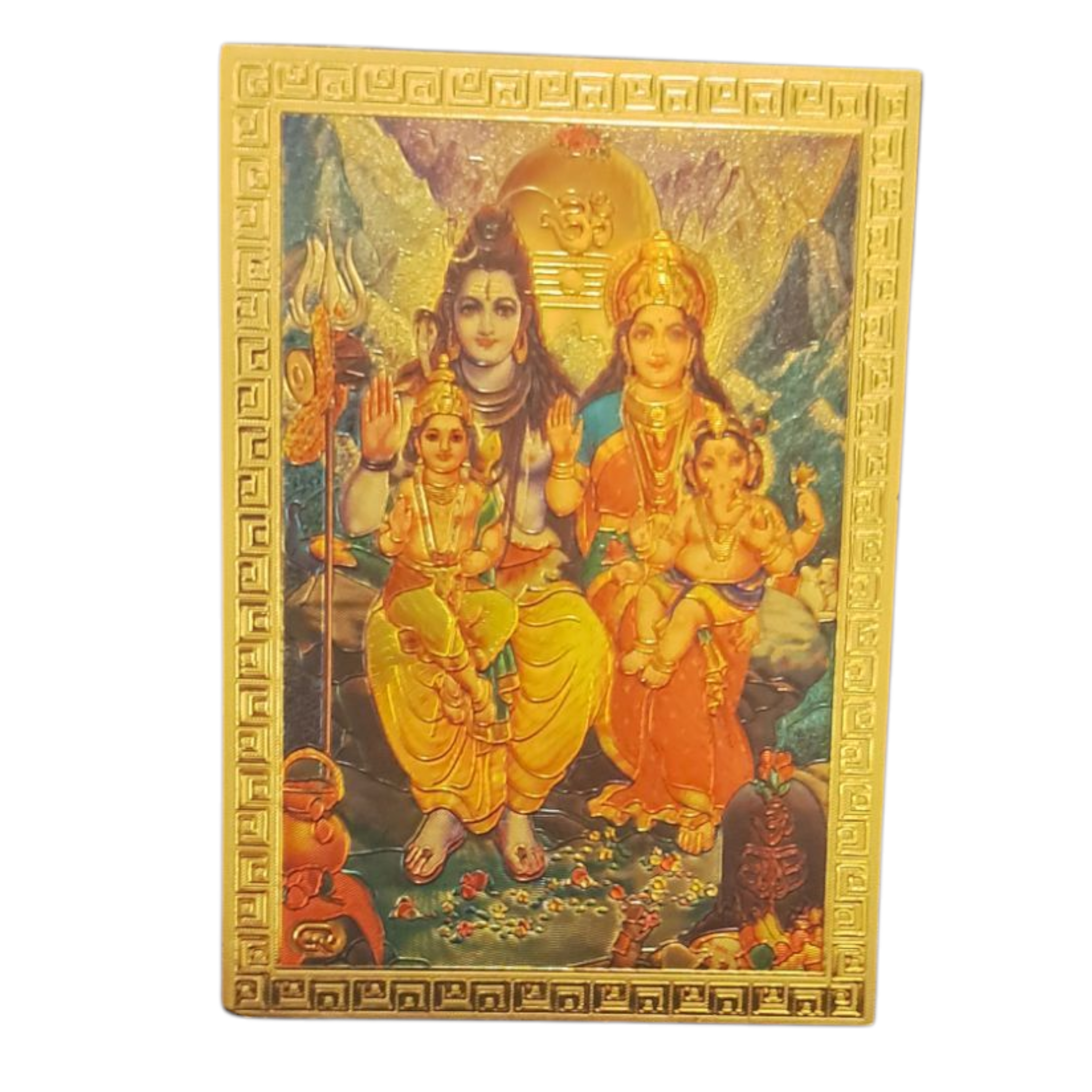 Shiva Parvathi Family Magnet 6.25 X 8.5 Cms