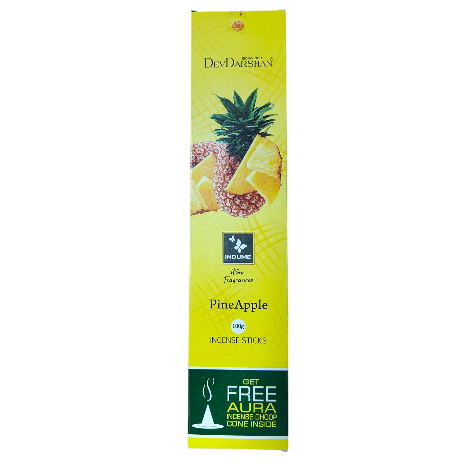 DevDarshan Pineapple Incense Sticks - an exceptional Aroma for living rooms & Meditation