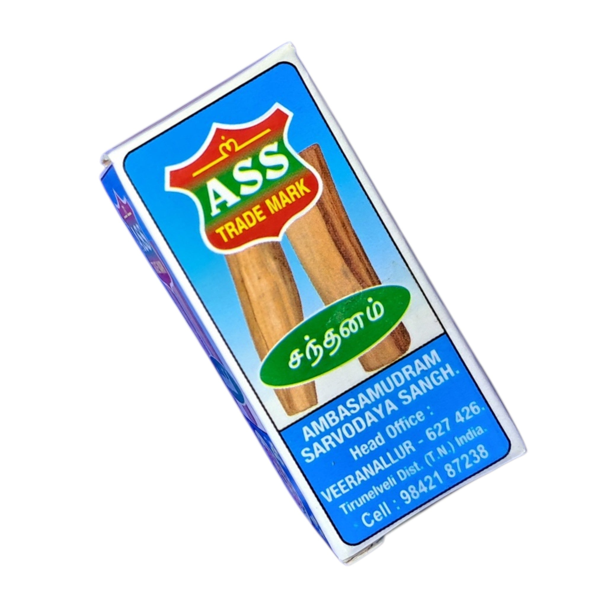 ASS Sandal Perfume Roll On 3 ml -Traditional Chandan Fragrance for gifting