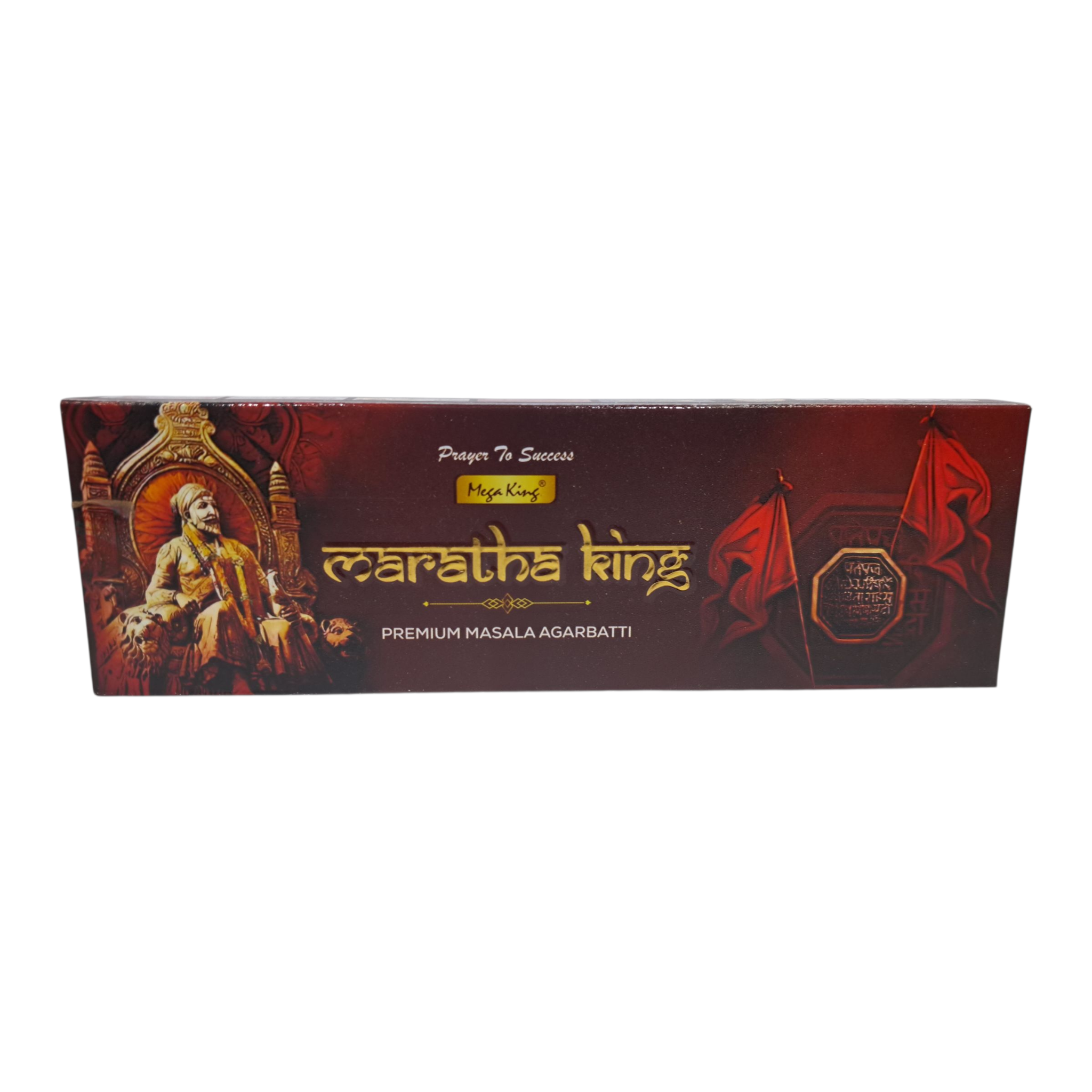 Mega Maratha King Premium Masala Agarbatti - Hand-Rolled Incense Sticks for Pooja, Meditation & Home Freshness