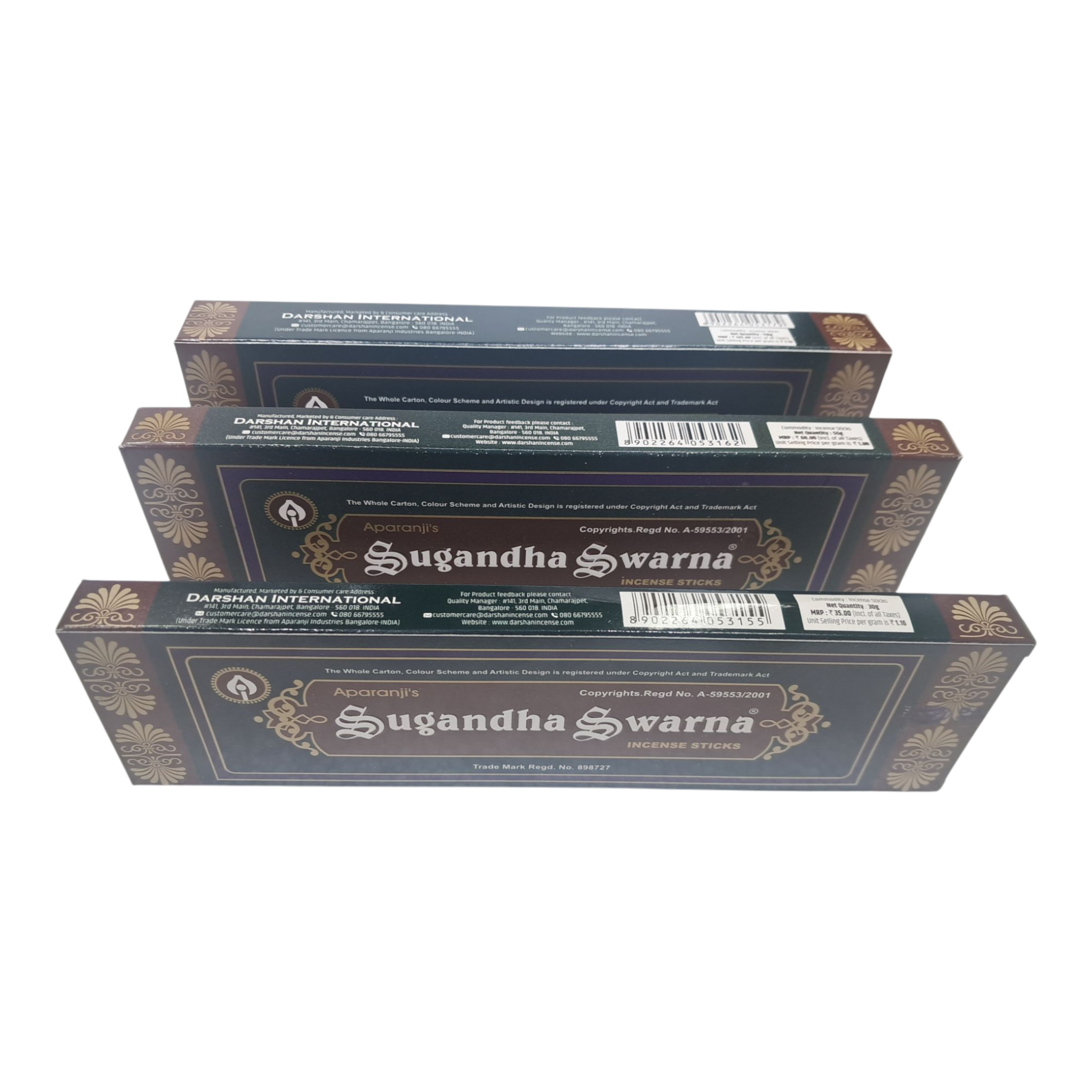 Aparanji's Sugandha Swarna Incense Sticks சுகந்த ஸ்வர்ணா அகர்பத்தி