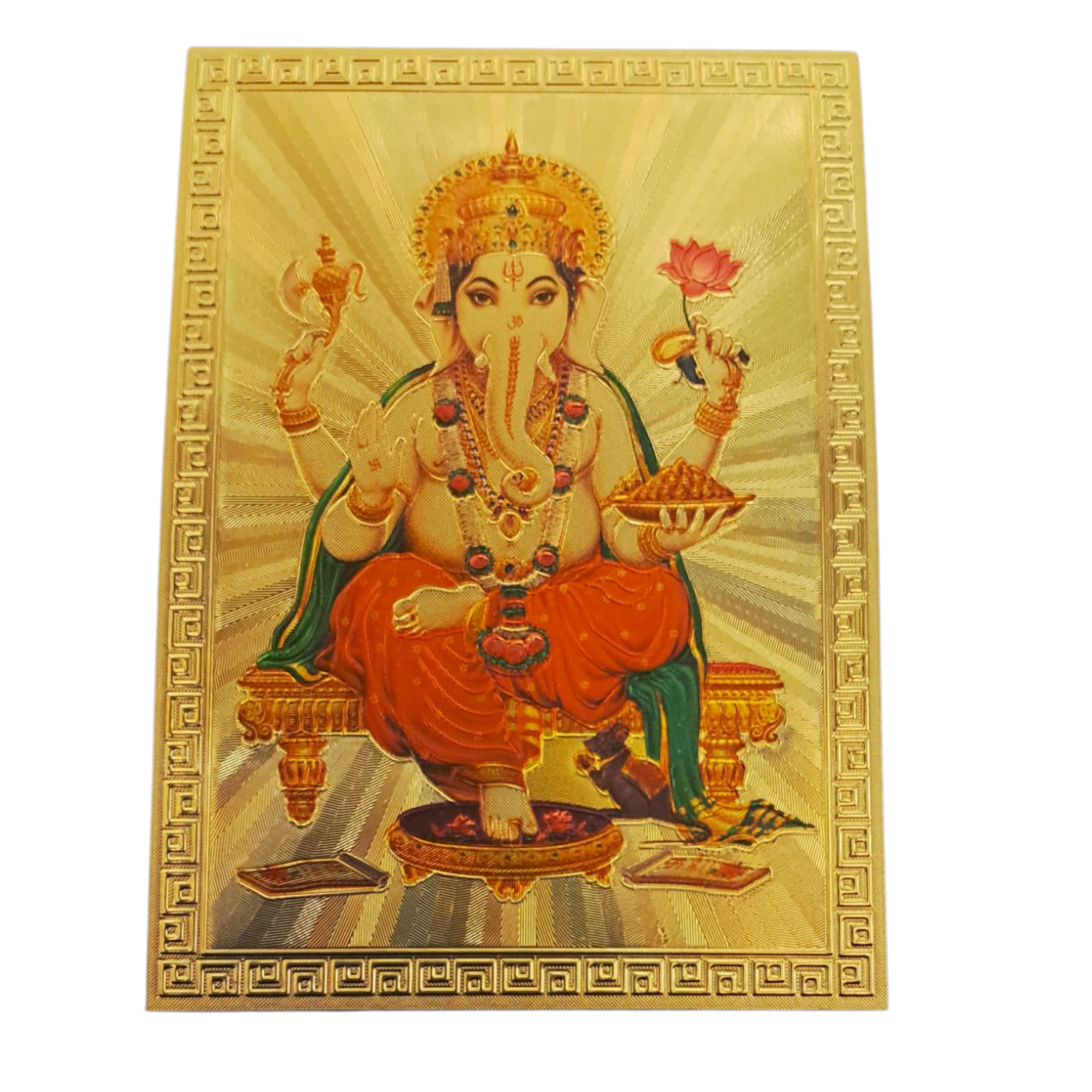Chowki Ganesha Fridge Magnet 6.25 X 8.5 Cms