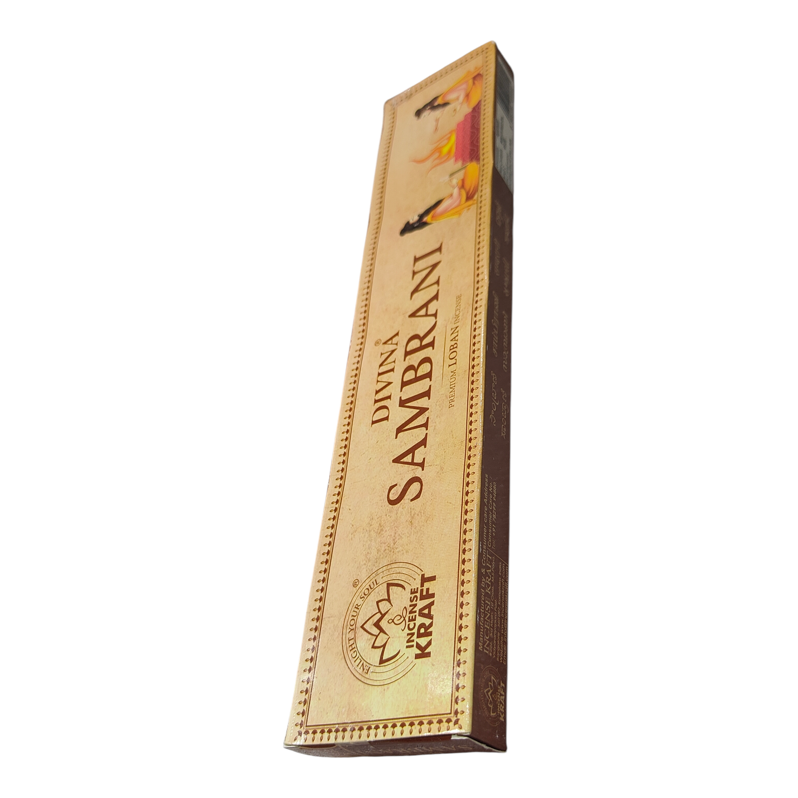Incense Kraft Divina Sambrani Premium Loban Incense Stick - Long-Lasting Traditional Dhoop Aroma