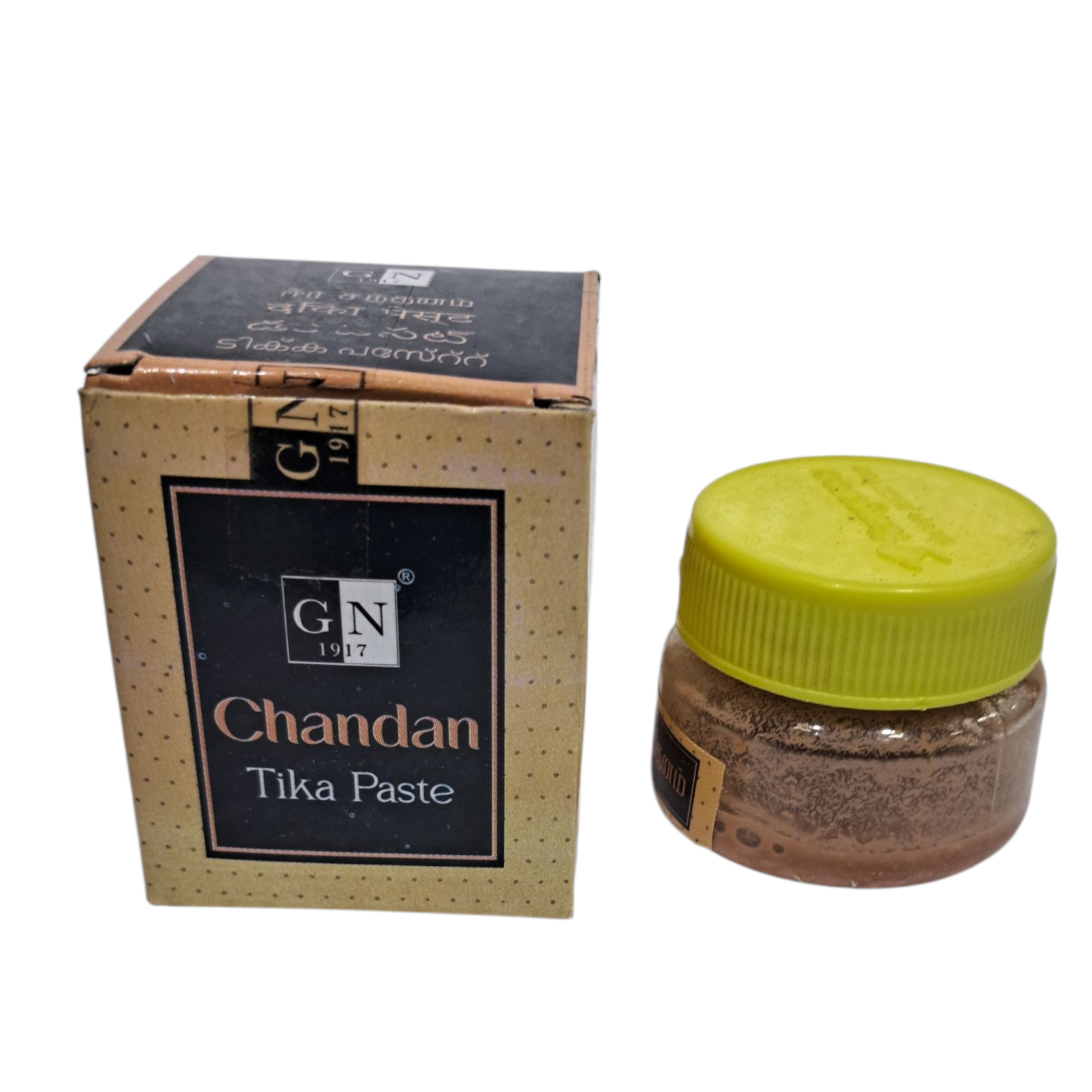 GN Kangaroo Chandan Tika Paste 25g – Pure Sandalwood Paste for Pooja, Tilak & Spiritual Use