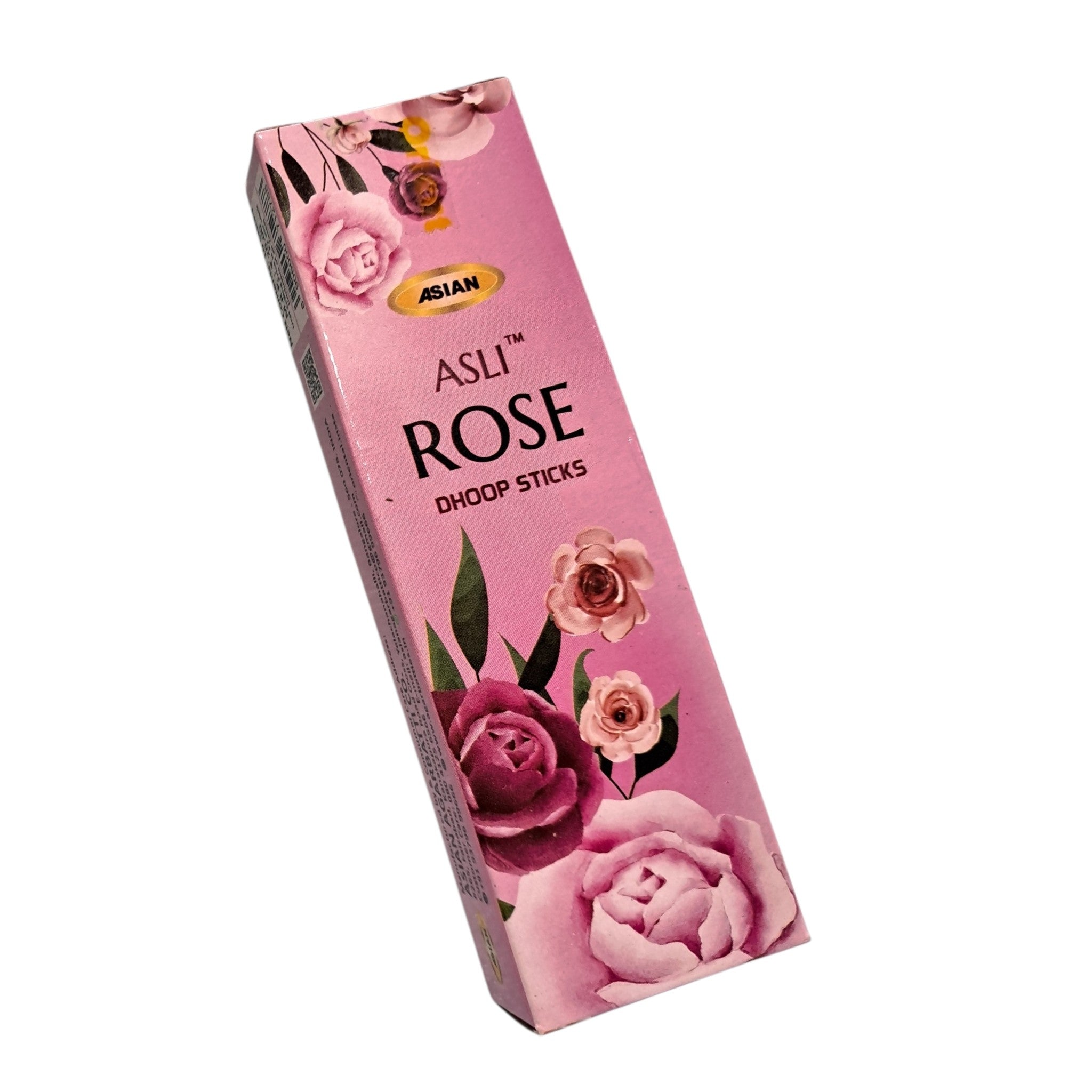 Asian Asli Rose Dhoop Sticks Pack of 2 - Fresh Floral Fragrance for Pooja Home & Temple Use