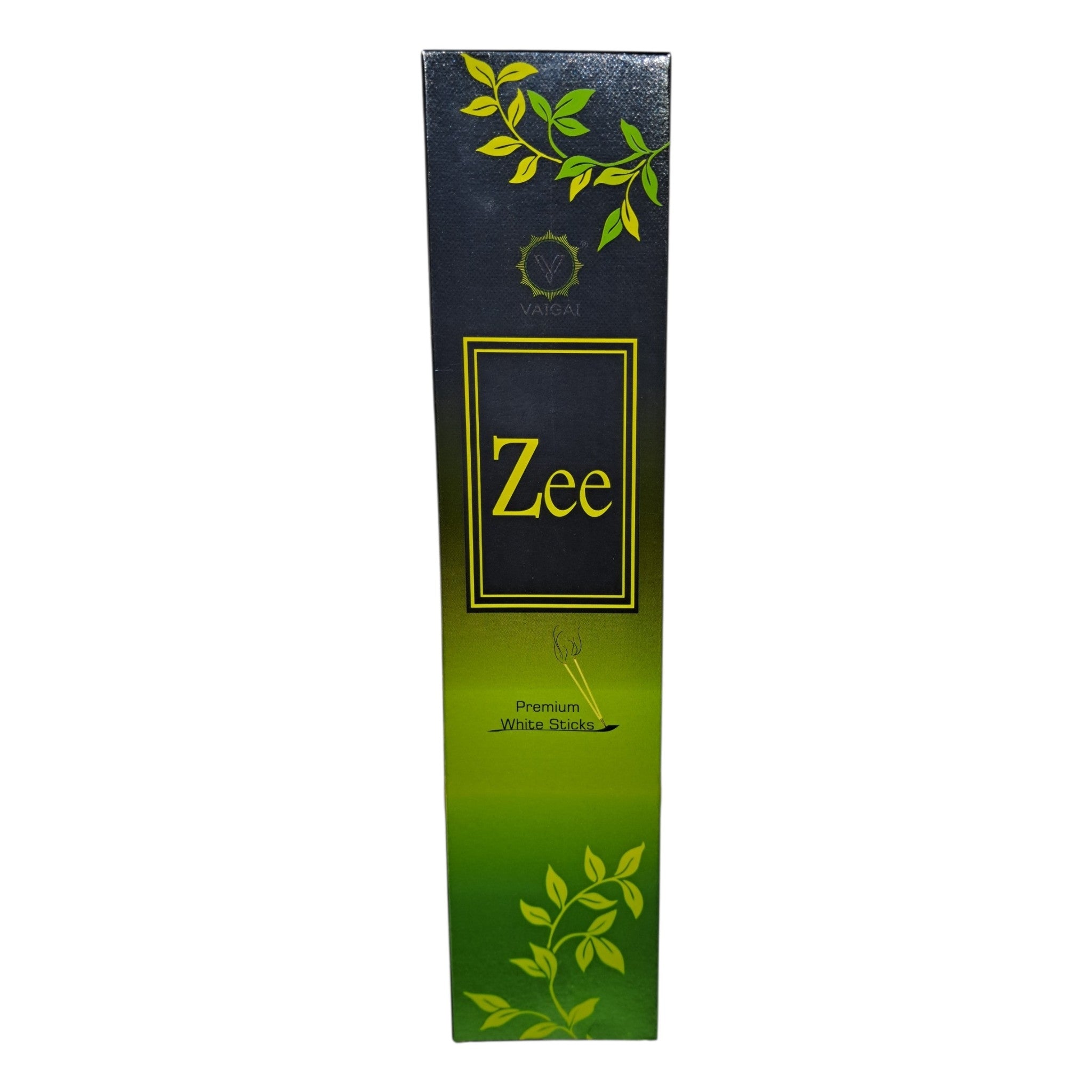 Vaigai Zee Premium White Sticks - Rich Charcoal-free incense for Pooja rituals