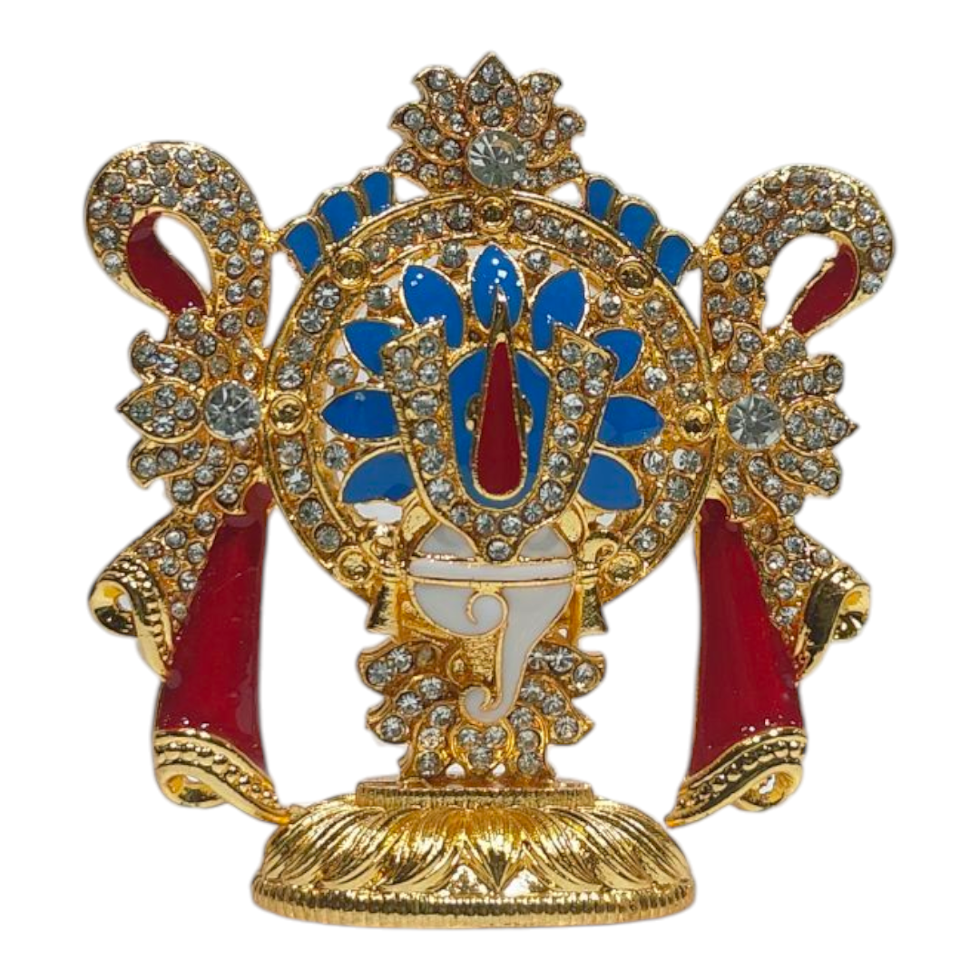 Thiruman Shanku & Chakram 3 in 1 Stone Art Décor  – Home, Car Décor & Spiritual Gift
