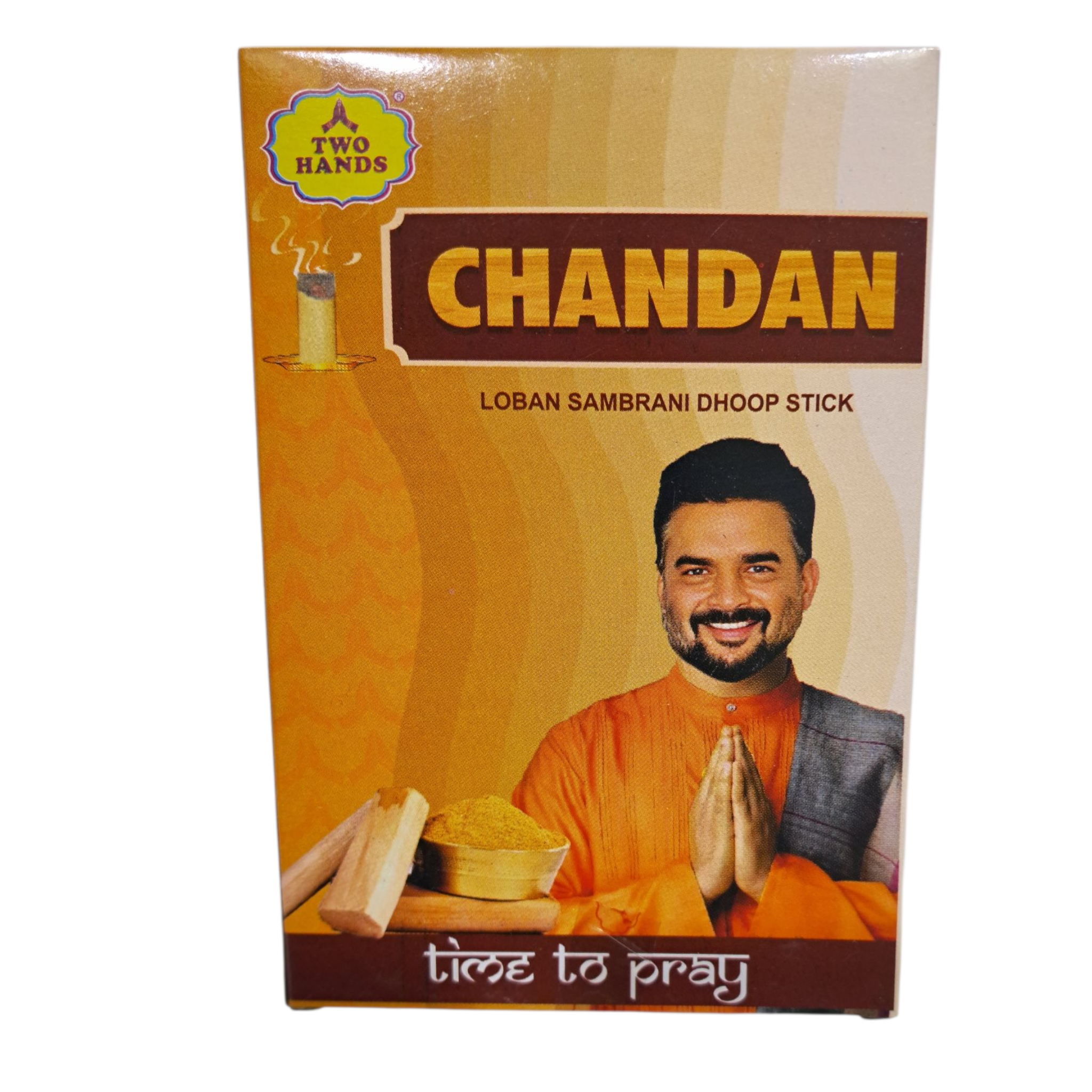 GT Two Hands Chandan Loban Sambrani Dhoop Sticks- Natural & Long-Lasting Fragrance for Daily Pooja