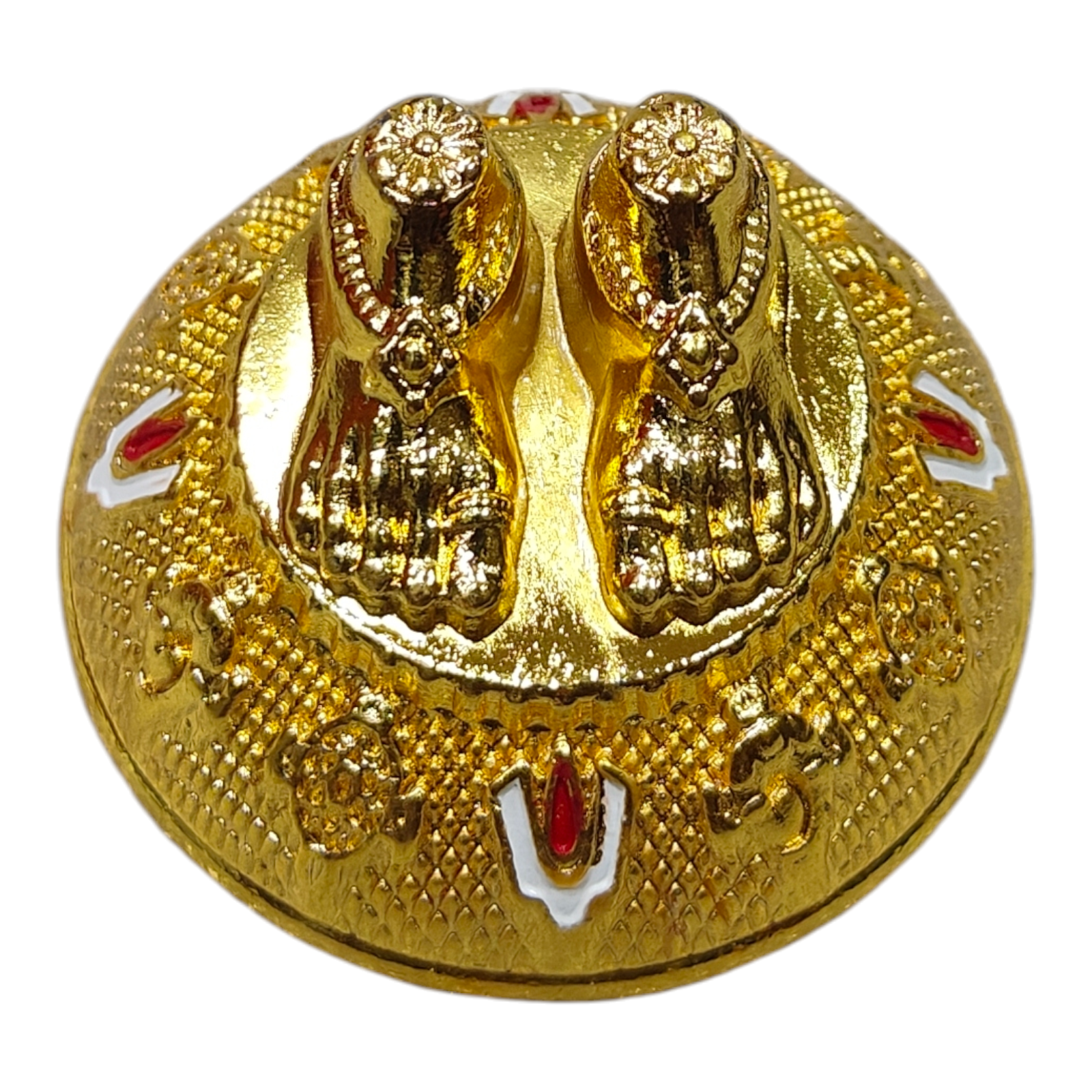 Lotus Feet of Sri Srinivasa Perumal for Pooja, Car Dashboard & Home Décor - Sacred Symbol of Divine Blessings