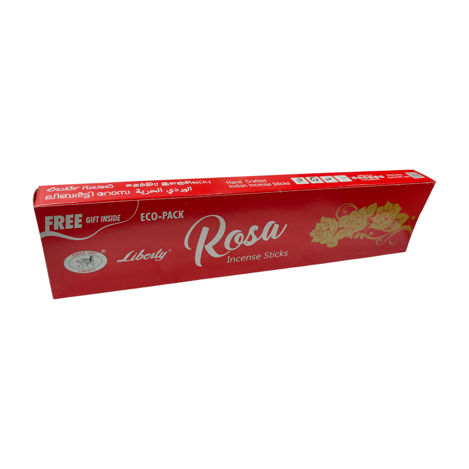 Liberty Rosa Incense Sticks - Garden Fresh Gulab Aroma for spiritual Space
