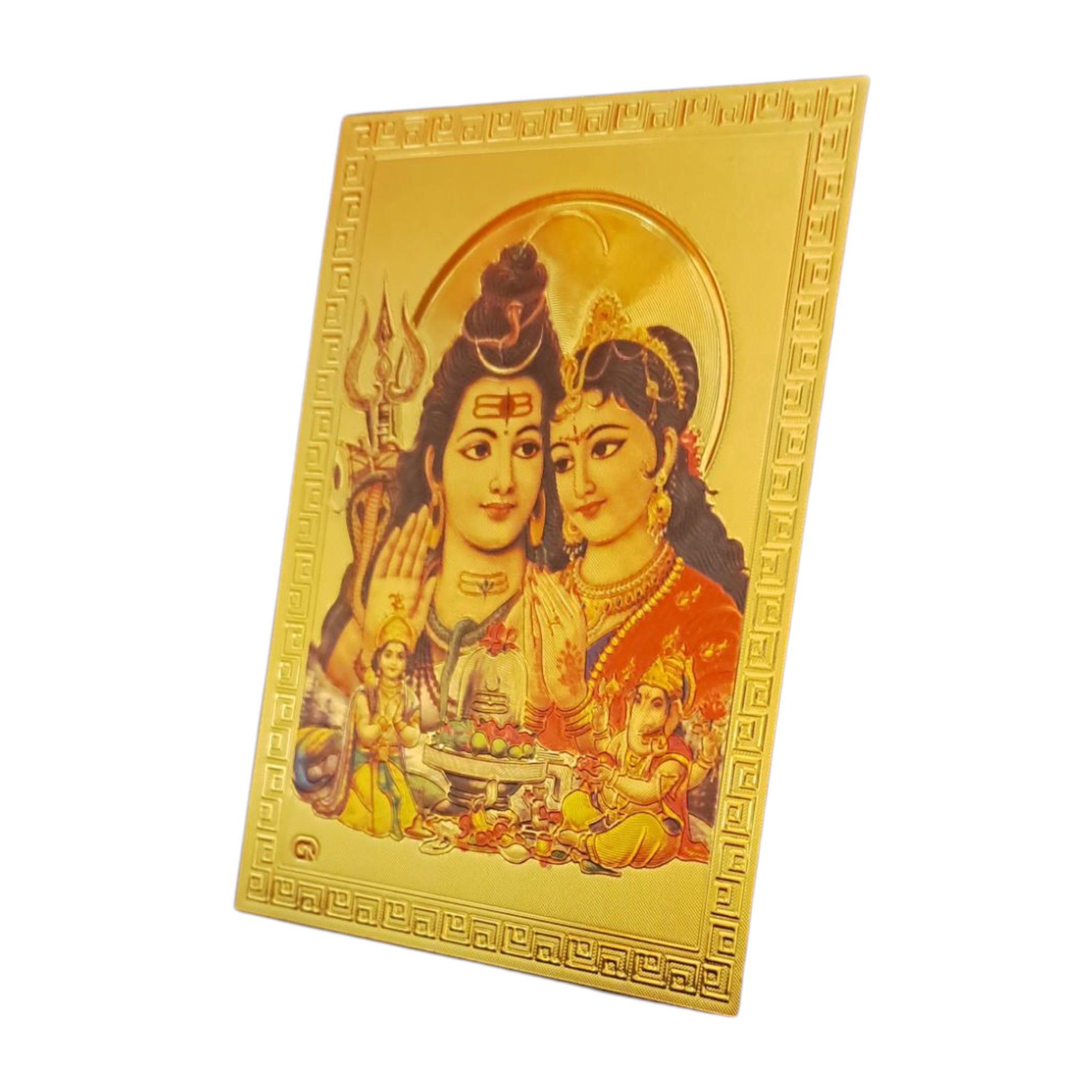 Parvathi Parmeshwar Parivar with Ganesh & Karthikeya Frdige Magnet 6.25 X 8.5 Cms