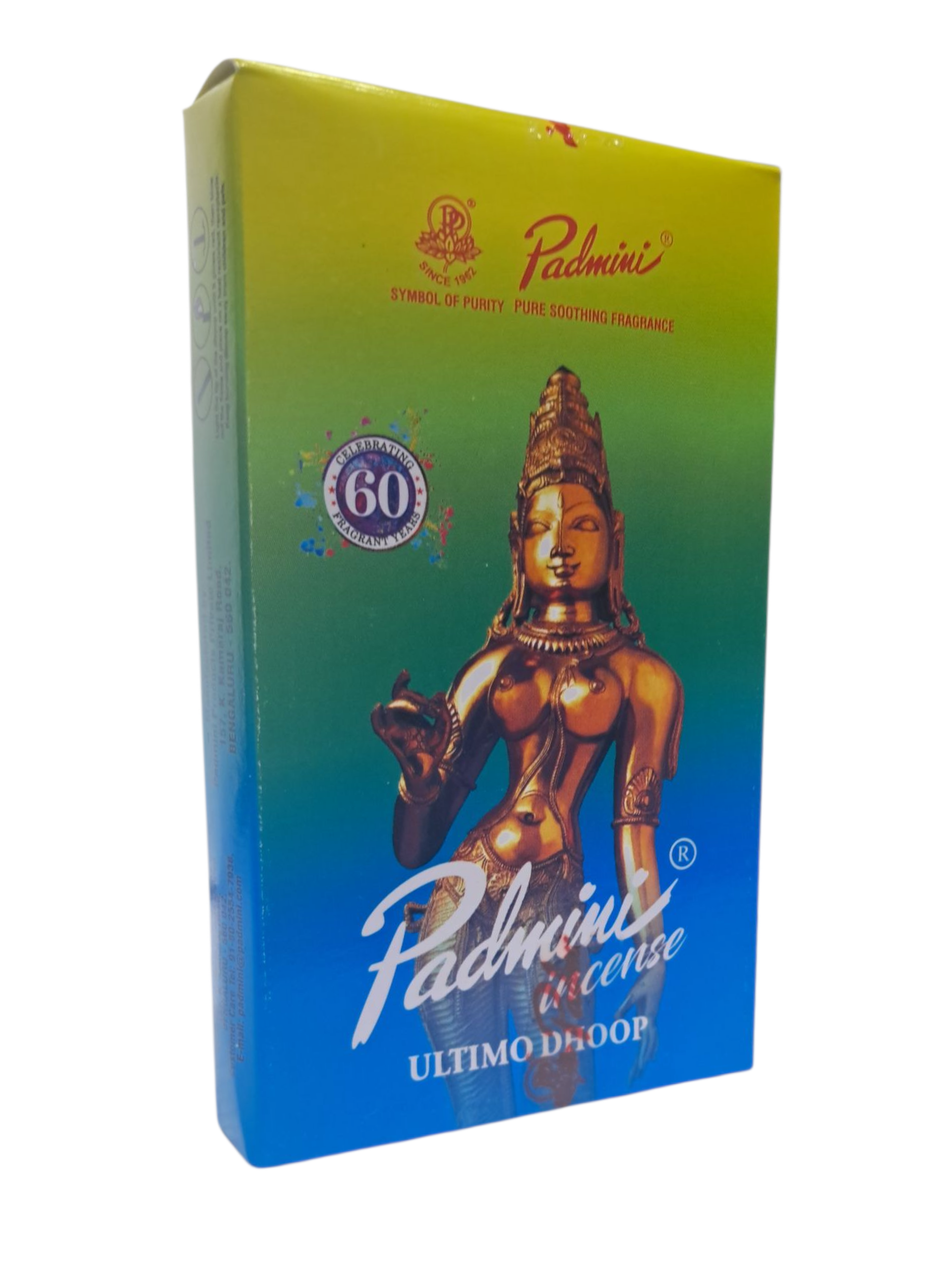 Padmini Incense Ultimo Dhoop - Bamboo free spiritual Fragrance for meditation and ceremonies