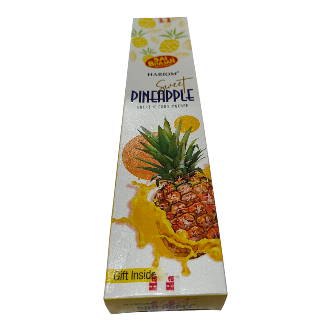 Sai Bhajan Hariom Pineapple Breathe Good Incense - Anaar Flavour handcrafted masala agarbatti