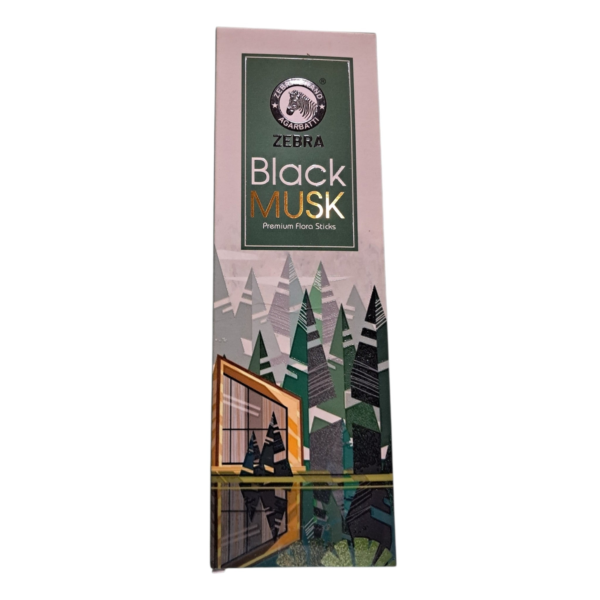 Zebra Black Musk Premium Flora Sticks  -  Arabic Traditional Kasturi Agarbatti for Pooja rituals and Yoga
