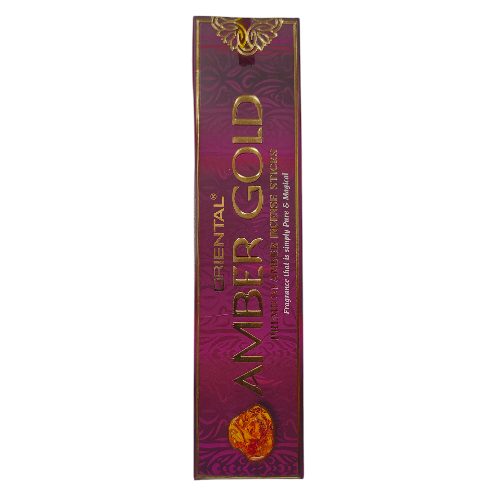 Oriental Amber Gold Premium Amber Incense Sticks - Luxury Agarbathi for Meditation & daily Pooja
