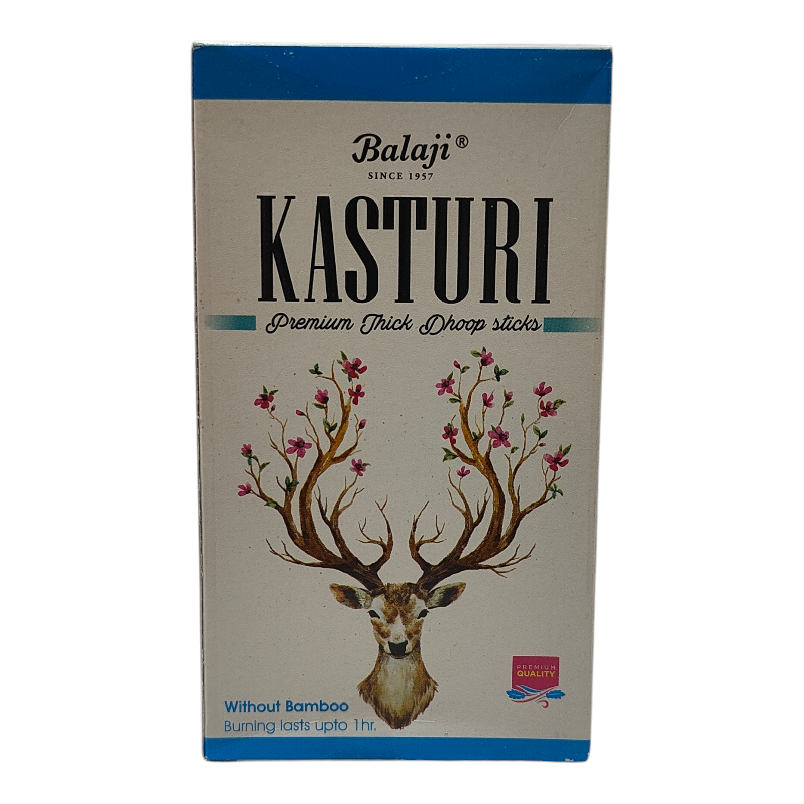 Balaji Kasturi Premium Thick Dhoop Sticks - Peaceful Aroma for Pooja rituals & Meditation