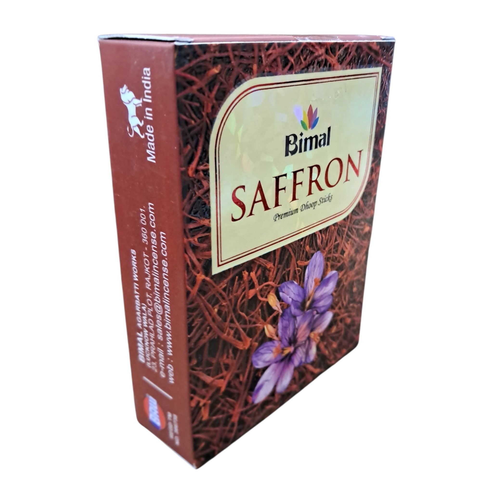Bimal Saffron Premium Dhoop Sticks - Spiritual and Luxury Fragrance and gifting
