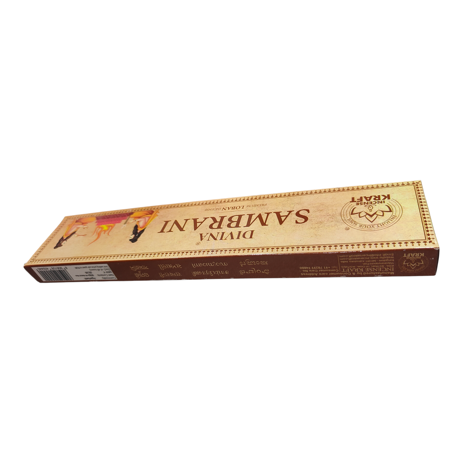 Incense Kraft Divina Sambrani Premium Loban Incense Stick - Long-Lasting Traditional Dhoop Aroma