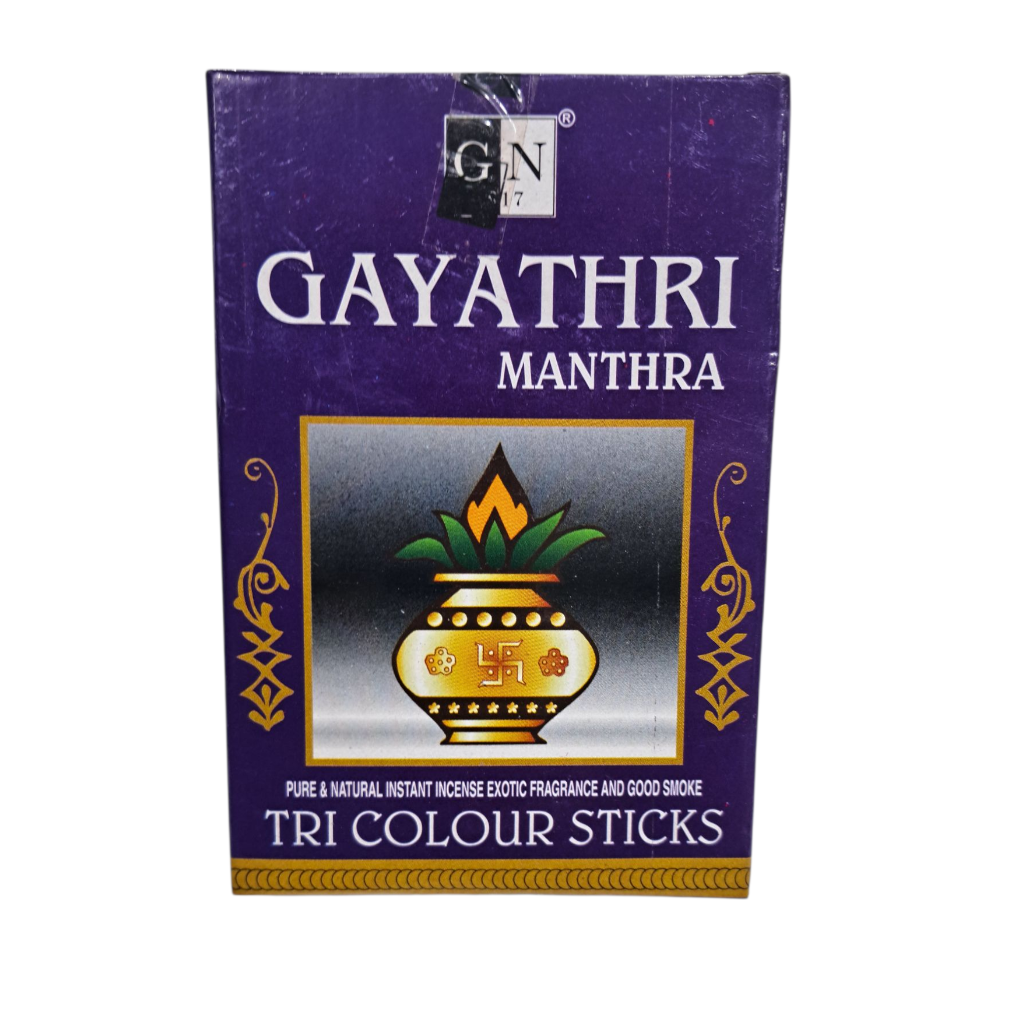 GN Kangaroo Gayathri Manthra Tri Colour Dhoop Sticks - Natural Herbal Fragrance Aromatic Dhoop for Pooja Rituals