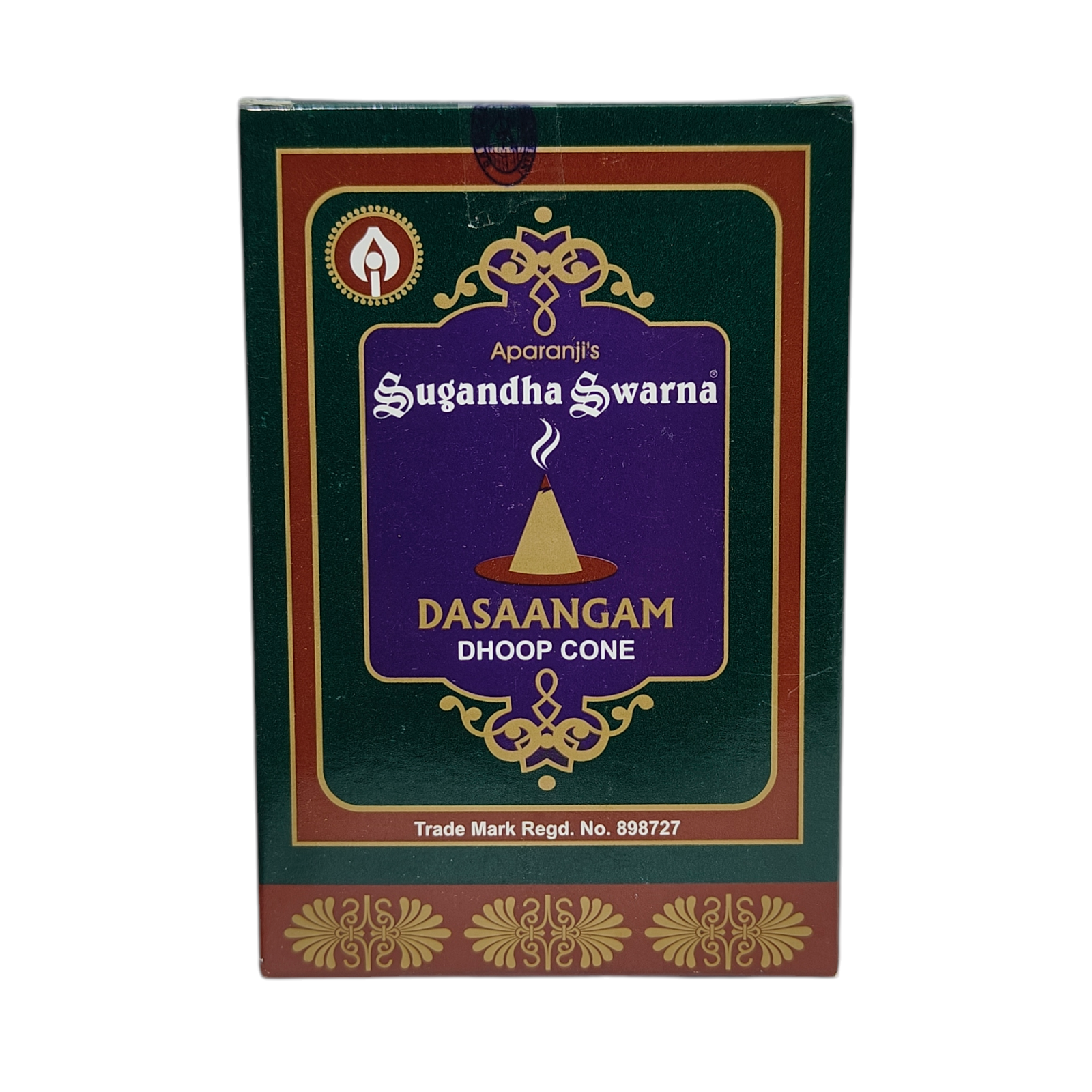 Aparanji's Sugandha Swarna Dasangam Dhoop Cone -Traditional Herbal Aroma
