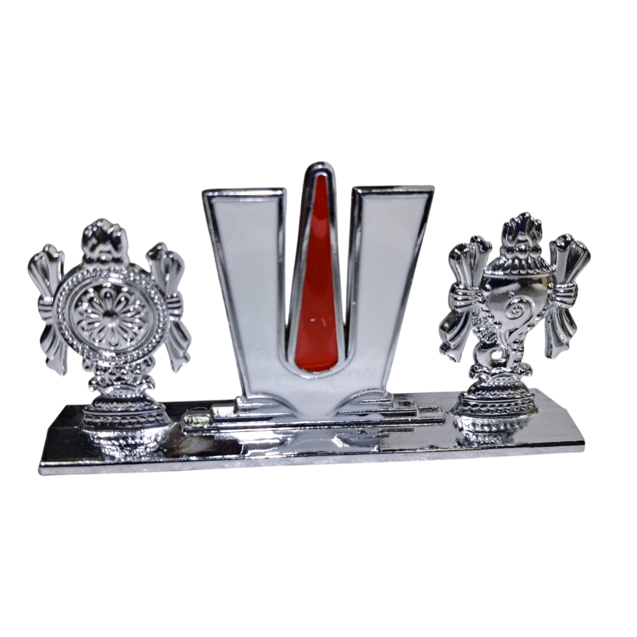 Thenkalai Thiruman Shankh Chakra Home Decor & Car Dashboard religious Gift