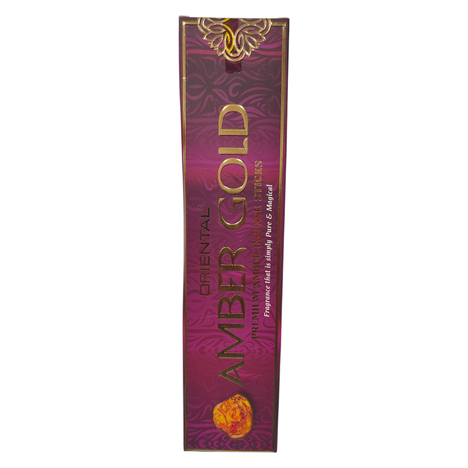 Oriental Amber Gold Premium Amber Incense Sticks - Luxury Agarbathi for Meditation & daily Pooja