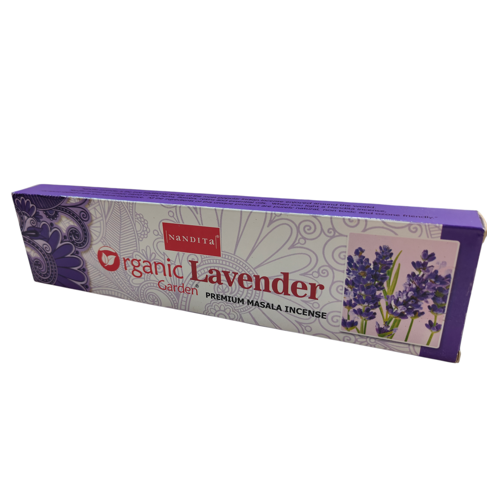 Nandita Organic Lavender Garden Premium Incense Sticks - Rich Floral Fragrance for Spiritual Moments