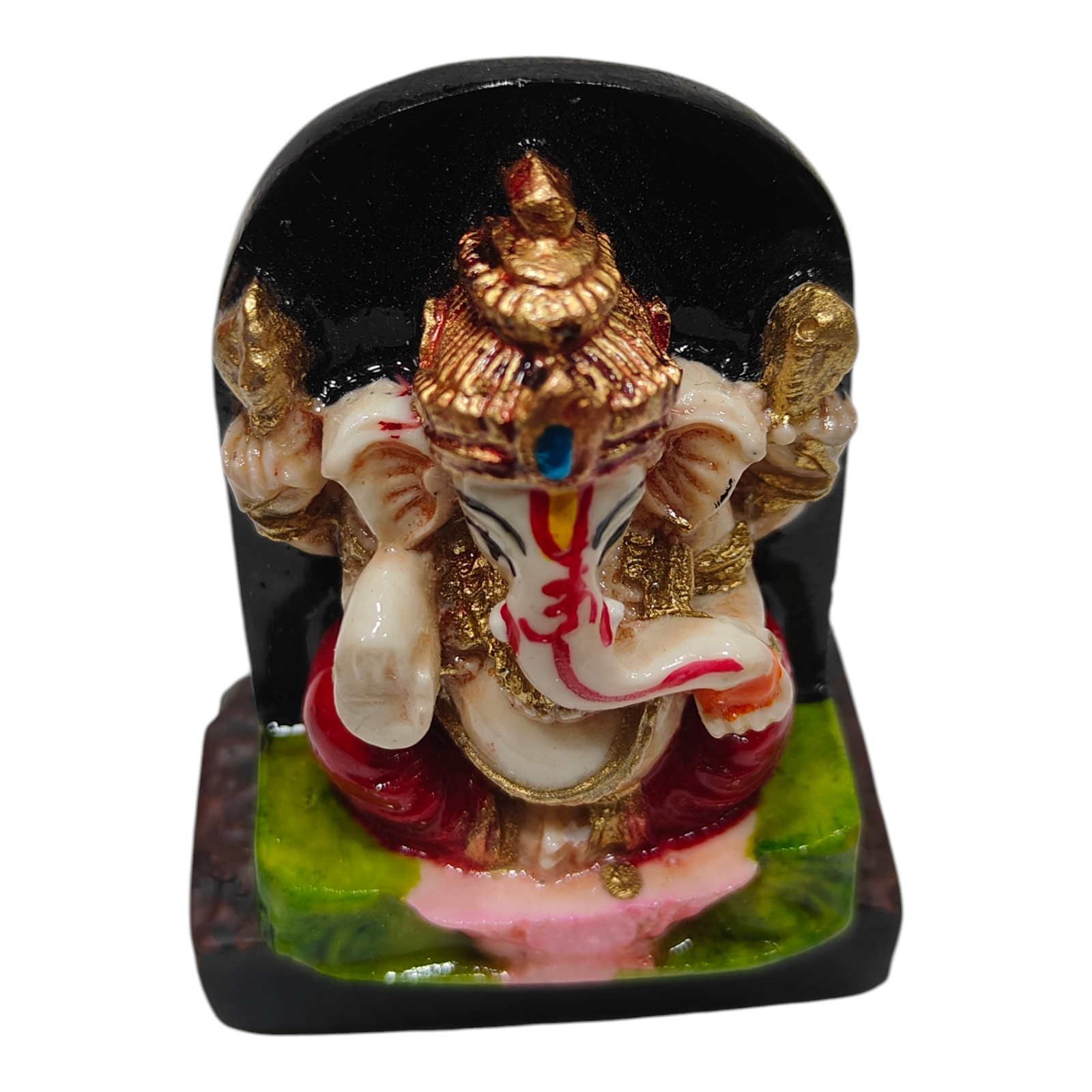 Mini Ganpathi Papa Idol SB 758 size 2 inches - Religious return gifts for Ganesh Chaturthi & Weddings