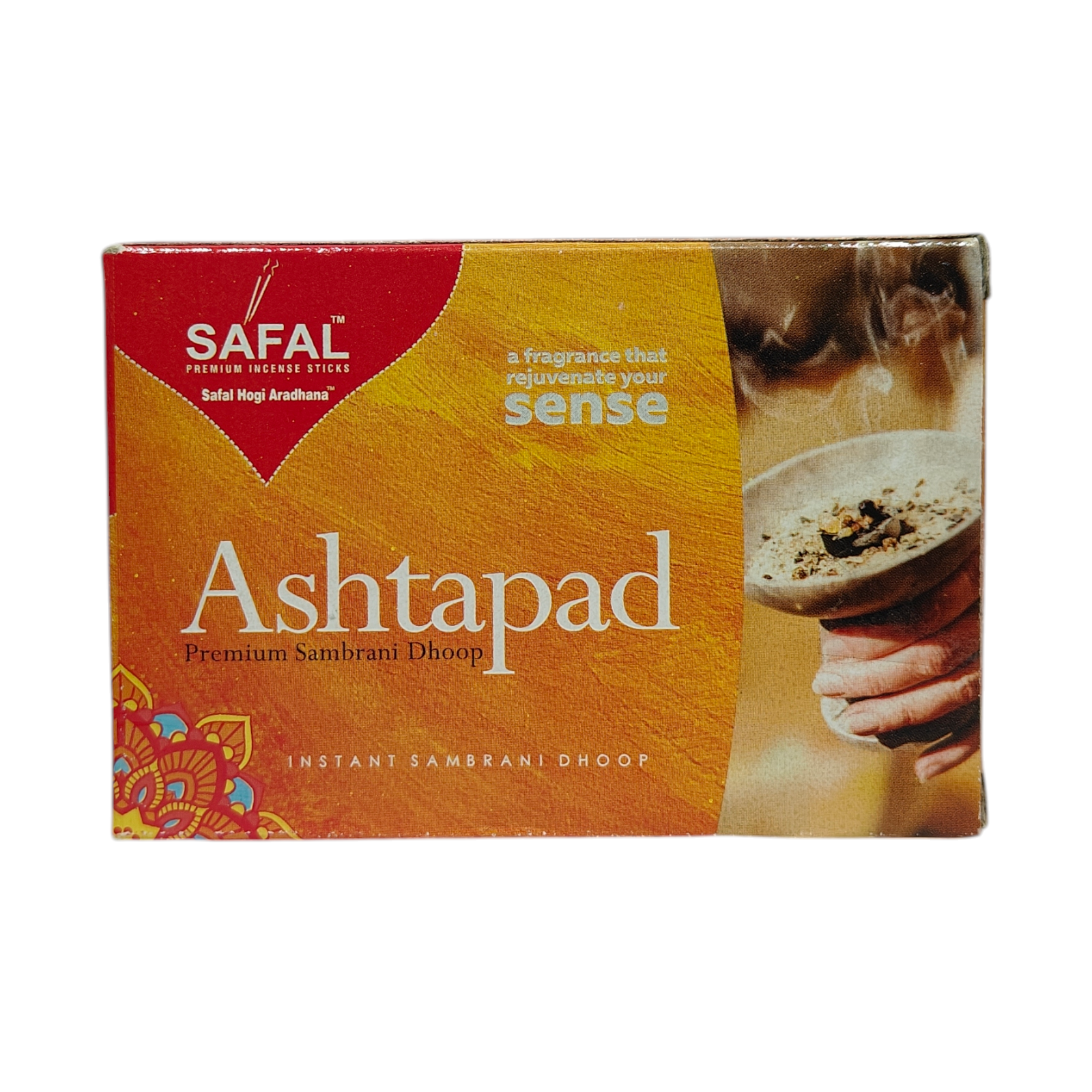 Safal Ashtapad Premium Sambrani Dhoop Sticks - Natural Benzoin Incense for Pooja